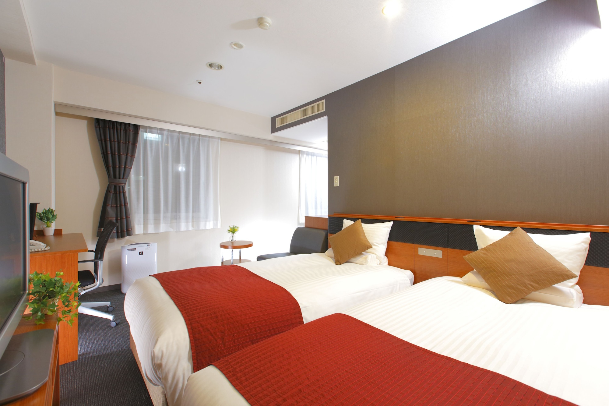 غرفة ركنية بسريرين منفصلين للمدخنين، Hotel Mystays Nagoya Sakae 2/5