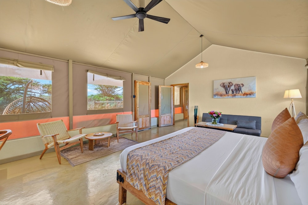 Family, Tent, 2 Double Beds, River View