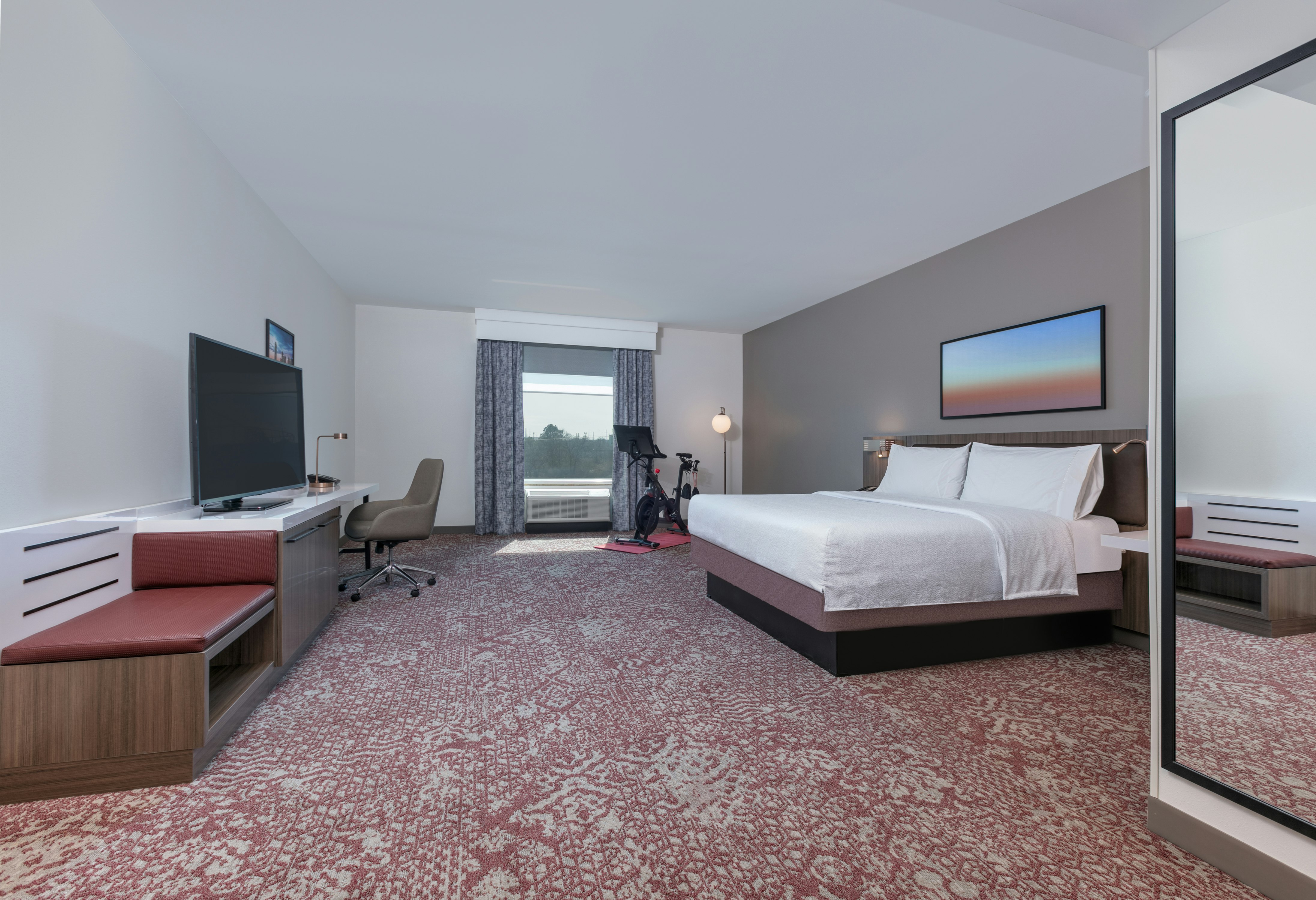 Room, King Bed, Peloton