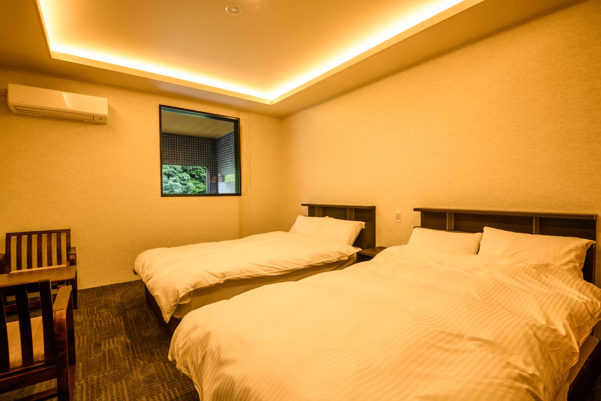 Semi Room, Western, 2 Semi Double Beds, Outdoor Bath