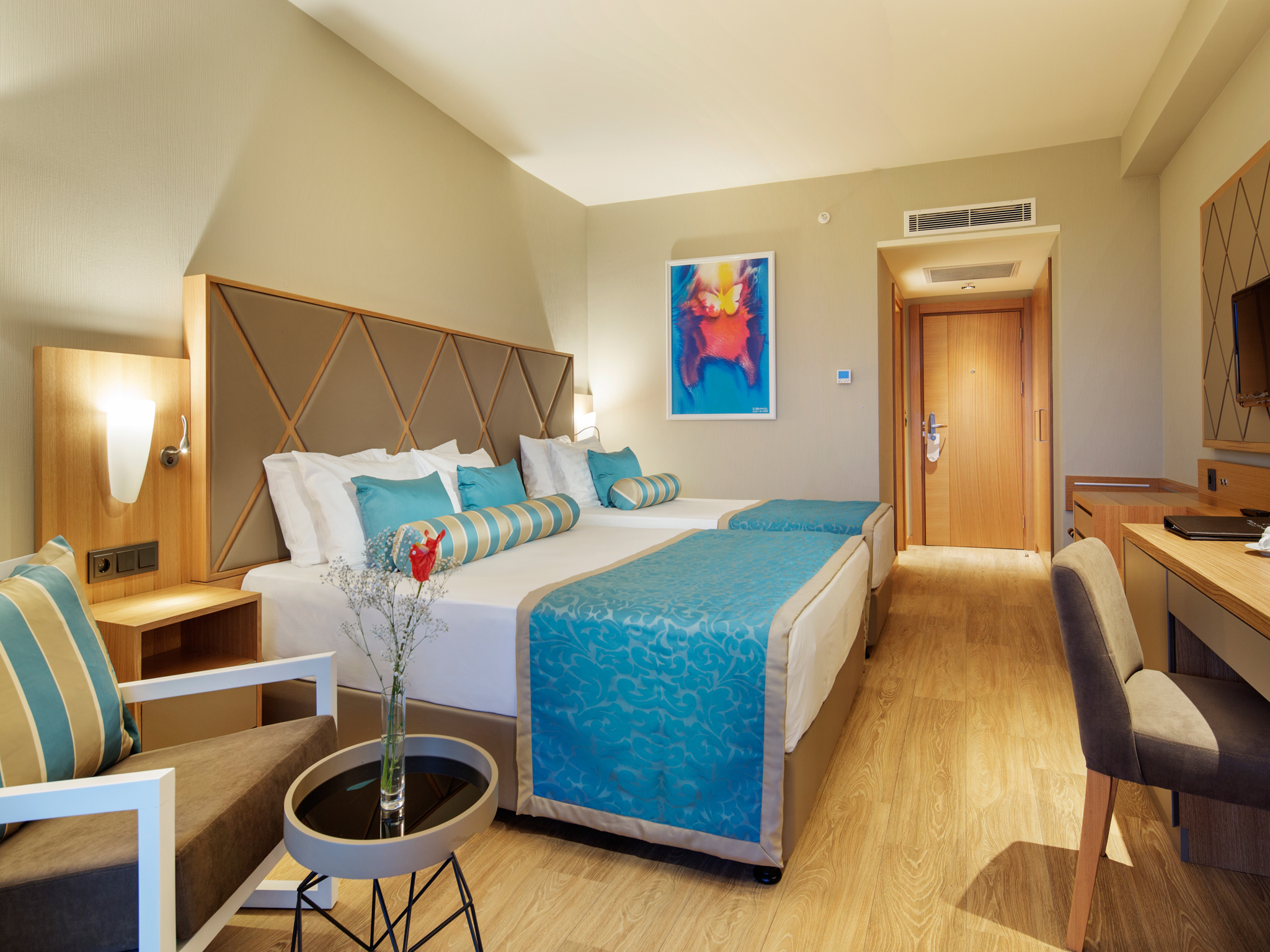 Room, Double Bed, Lateral Side Sea View