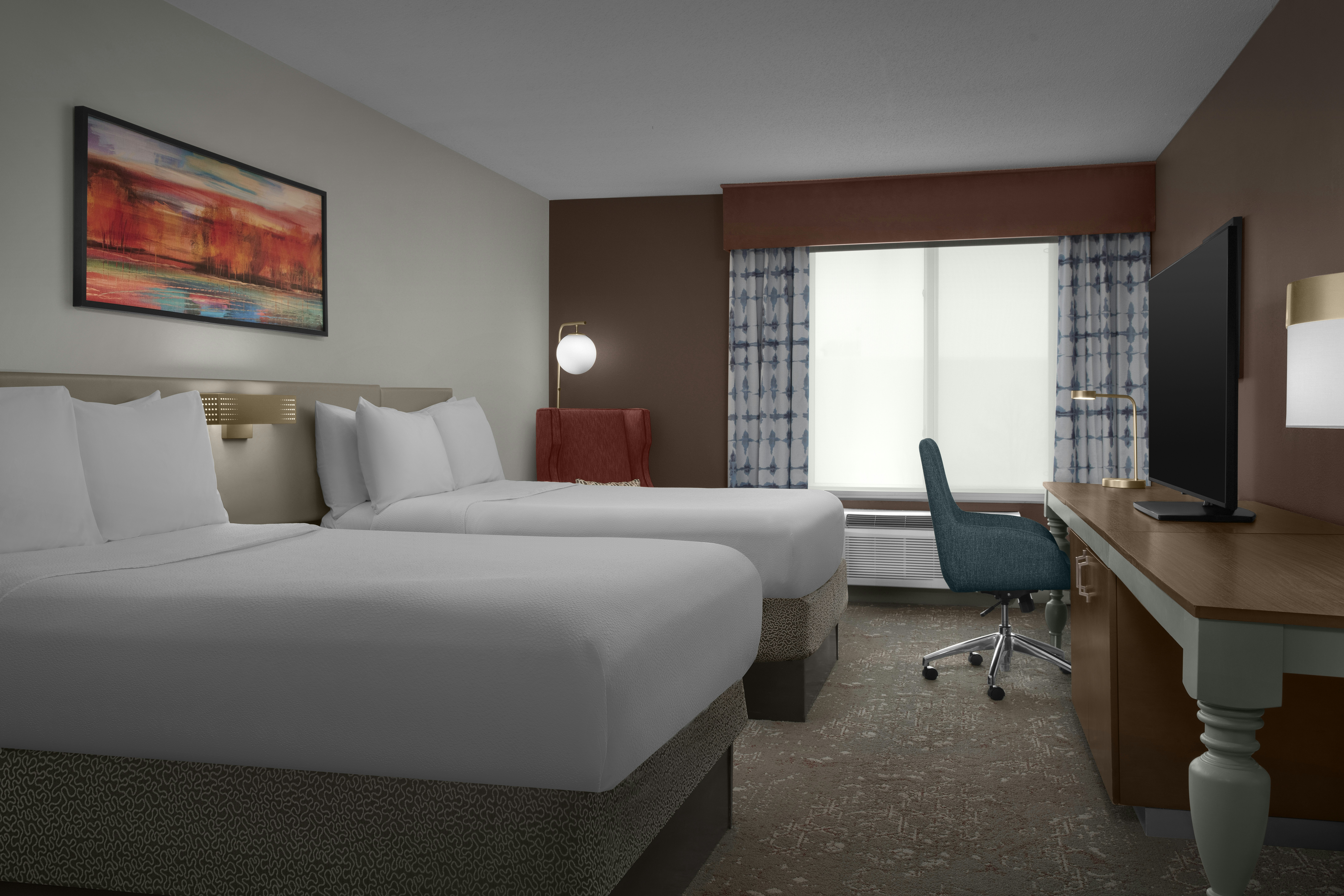 غرفة بسريرين مزدوجين، Hilton Garden Inn Westbury 2/7