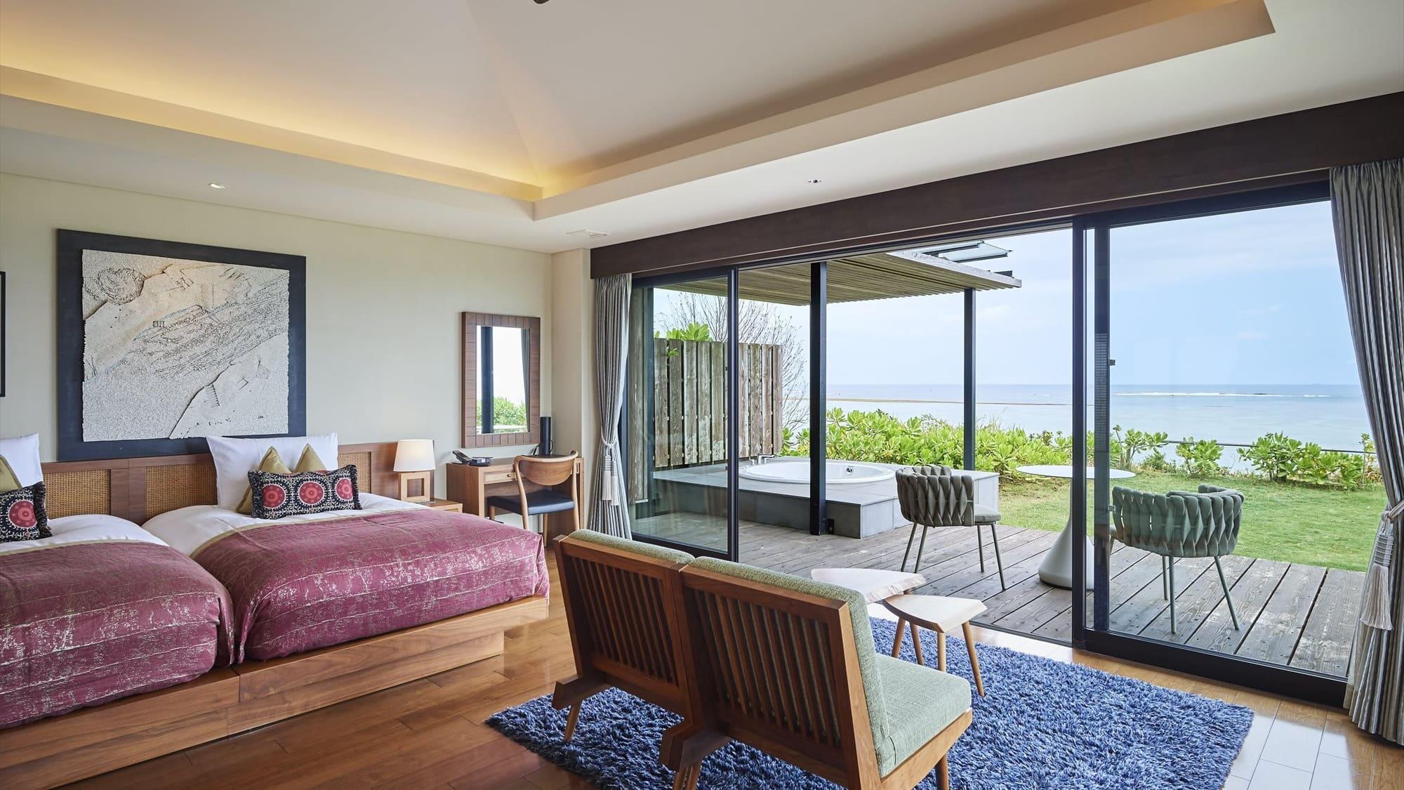 Luxury, Suite, Villa, Twin Beds, Ocean View, with Pool