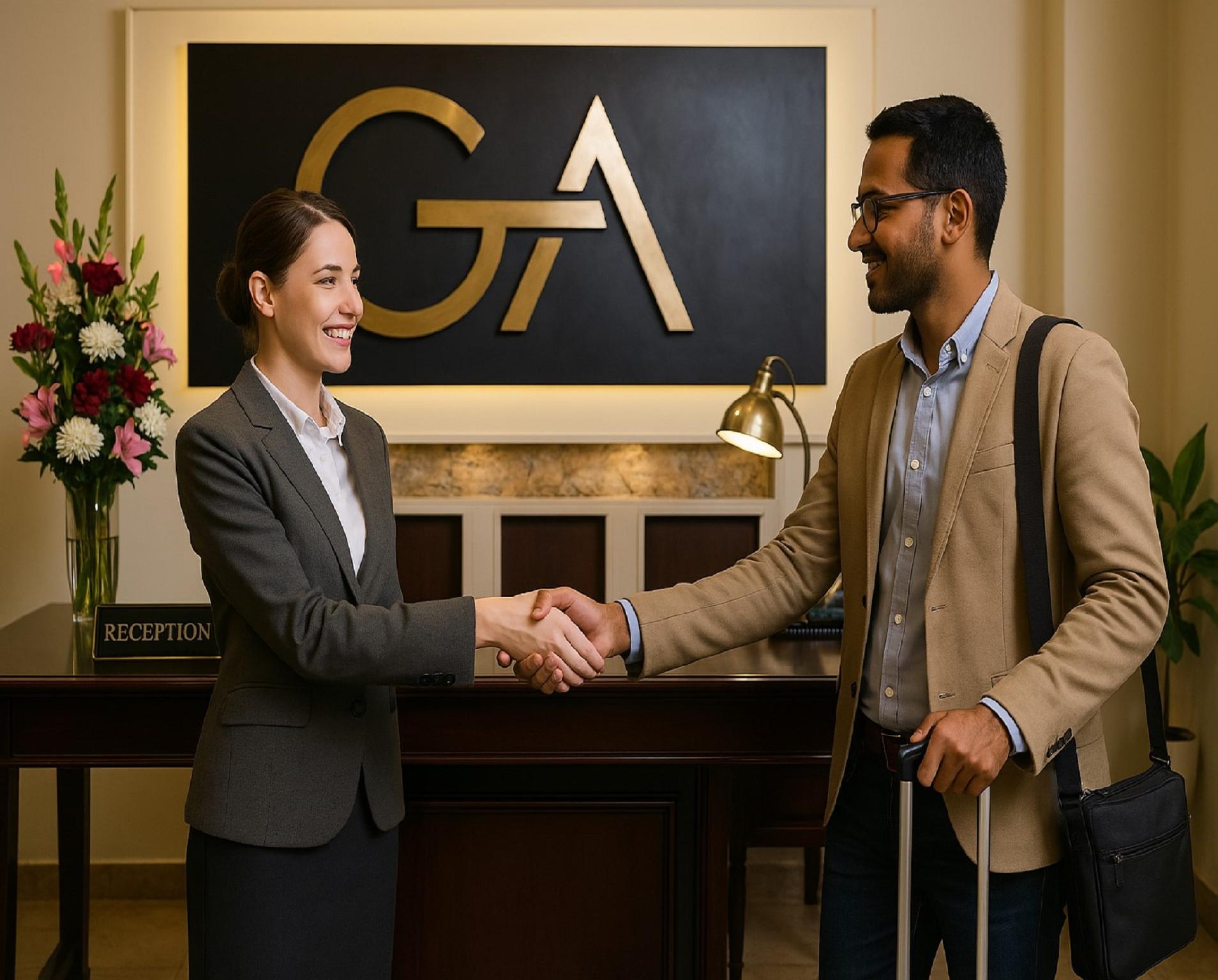 Lobby at Grand Agor Hostel, CAIRO