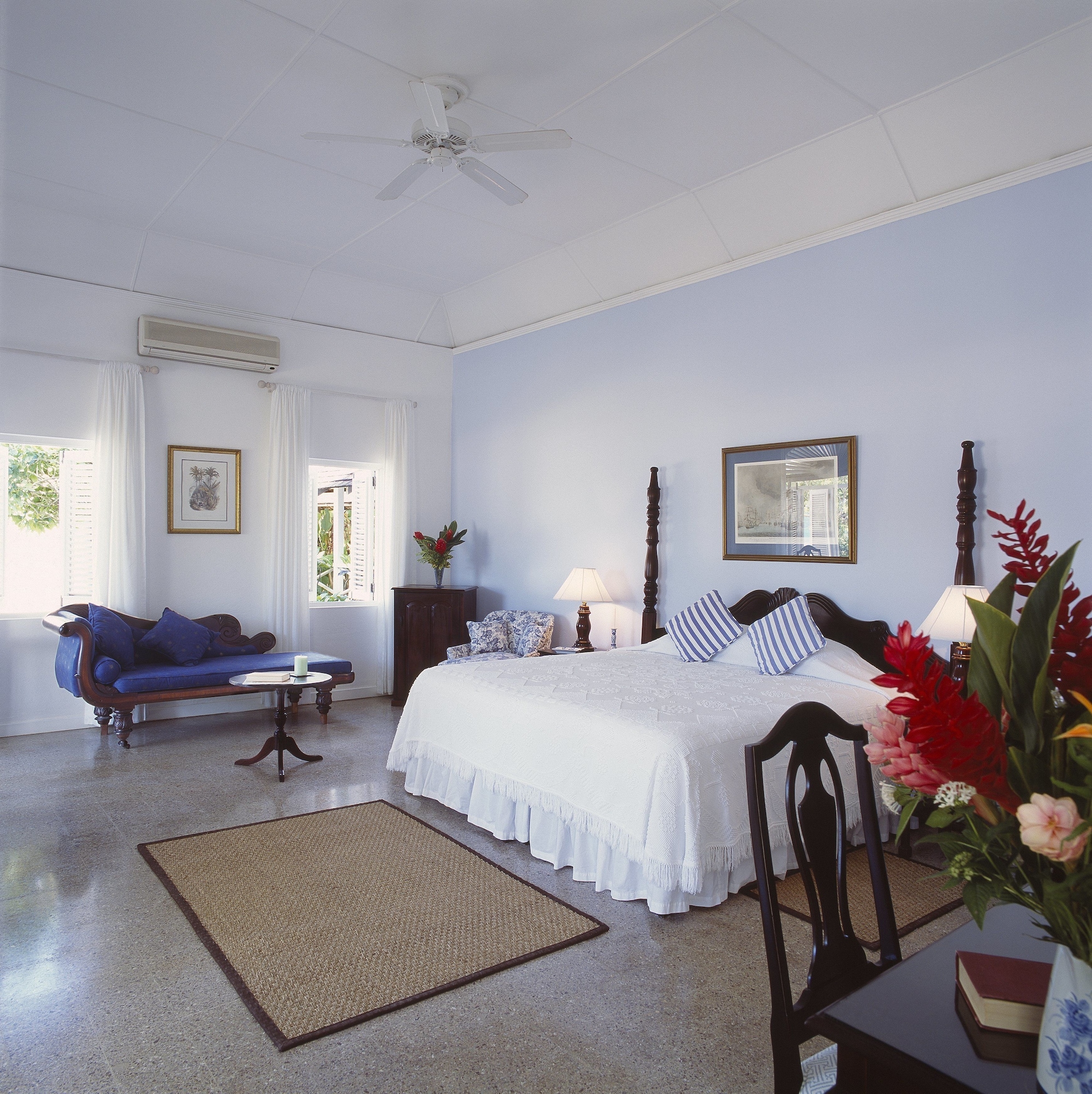 blue cottage