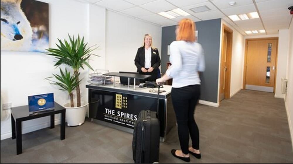 Lobby at The Spires Serviced Apartments Glasgow, GLASGOW