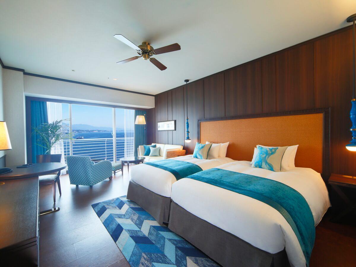 Semi Room, Premier, Luxury, 2 Semi Double Beds, Aqua Floor