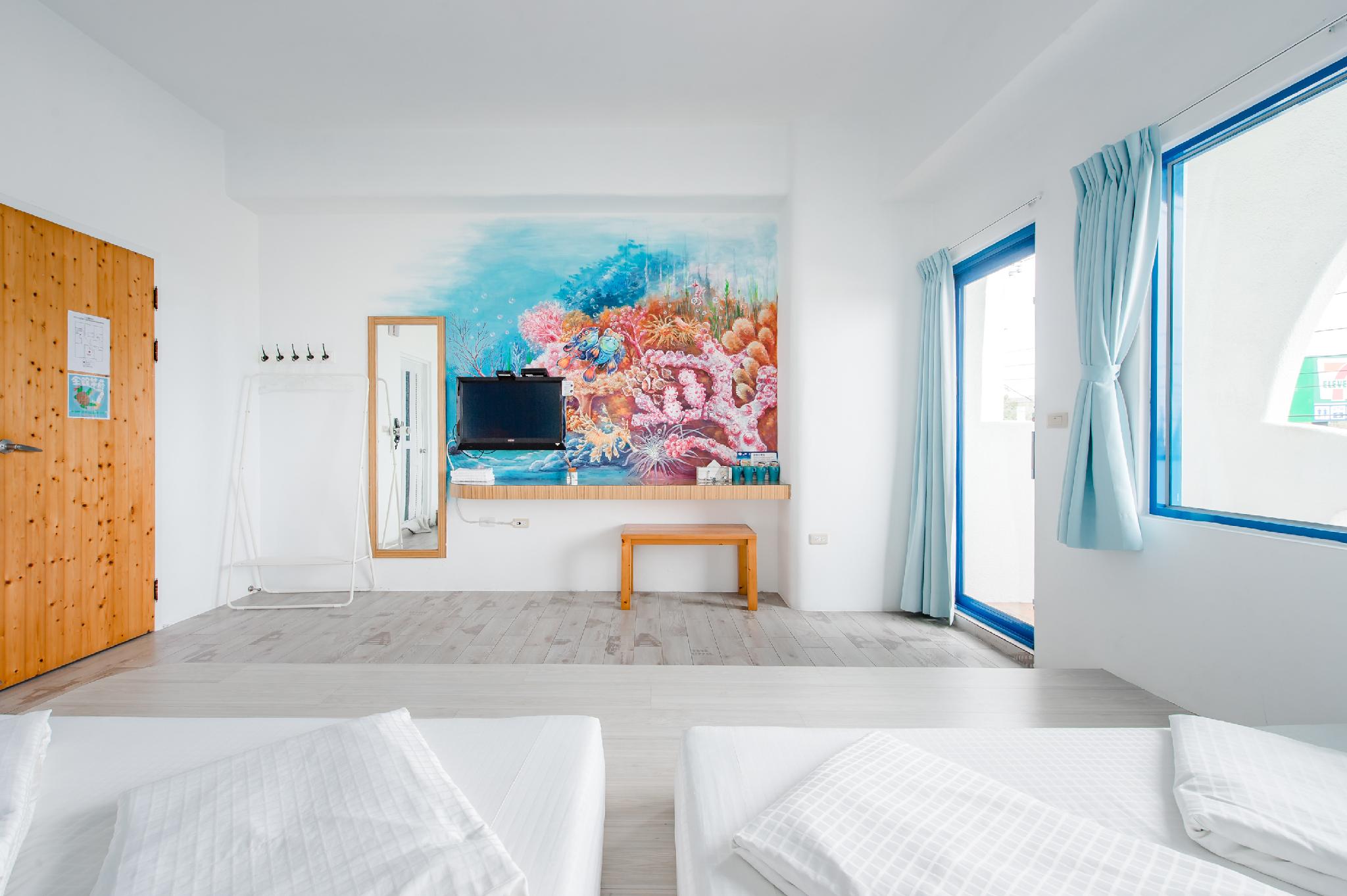Room, Quadruple, 2 King Beds, Sea View