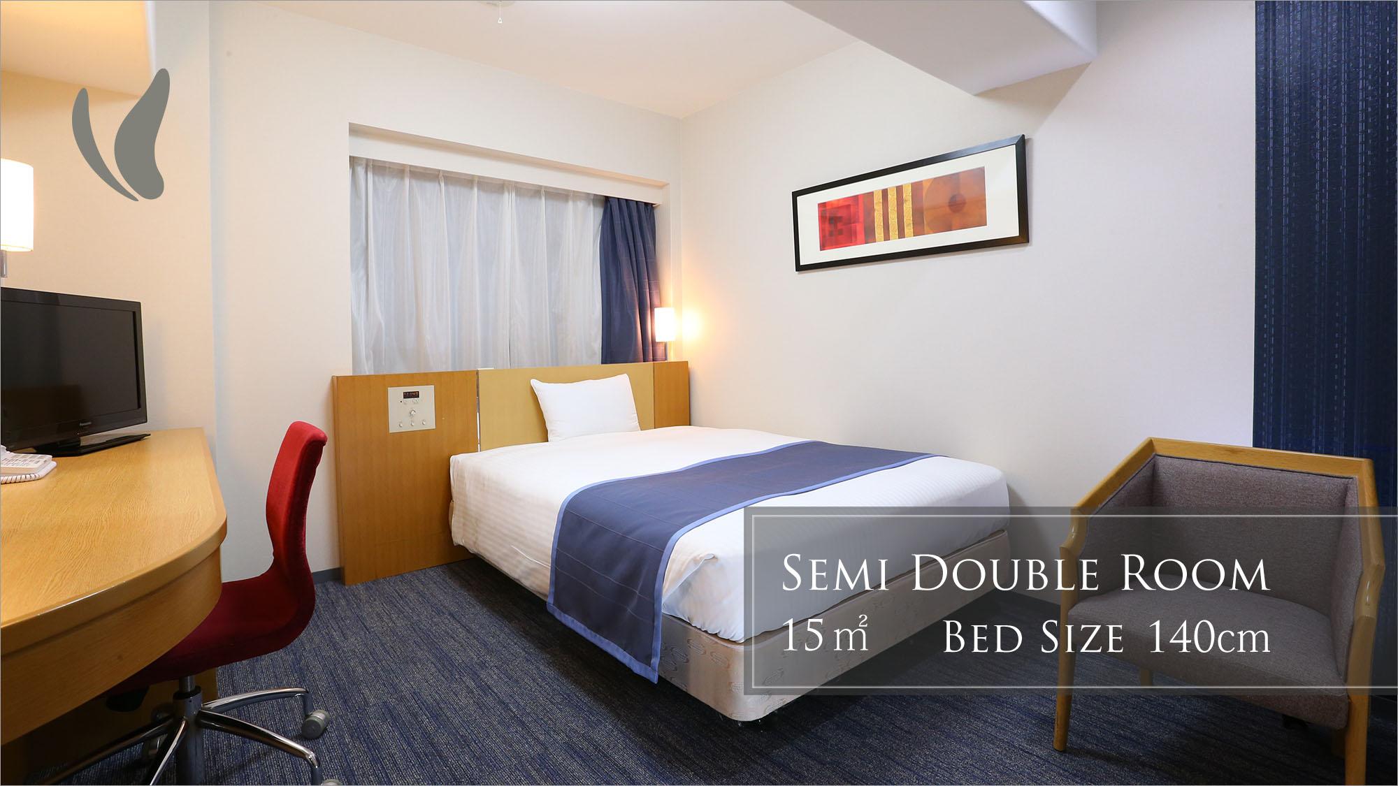 Semi Room, Middle, Standard, Semi Double Bed, Smoking