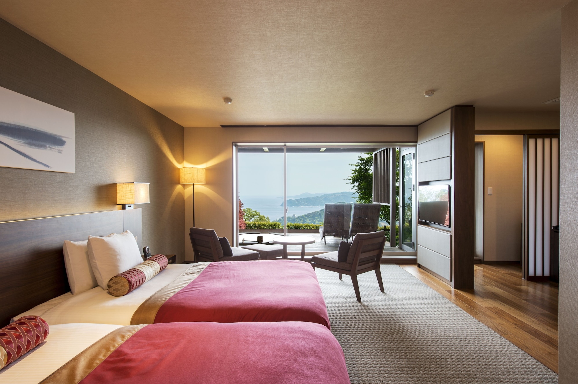Room, 2 Double Beds, Outdoor Bath