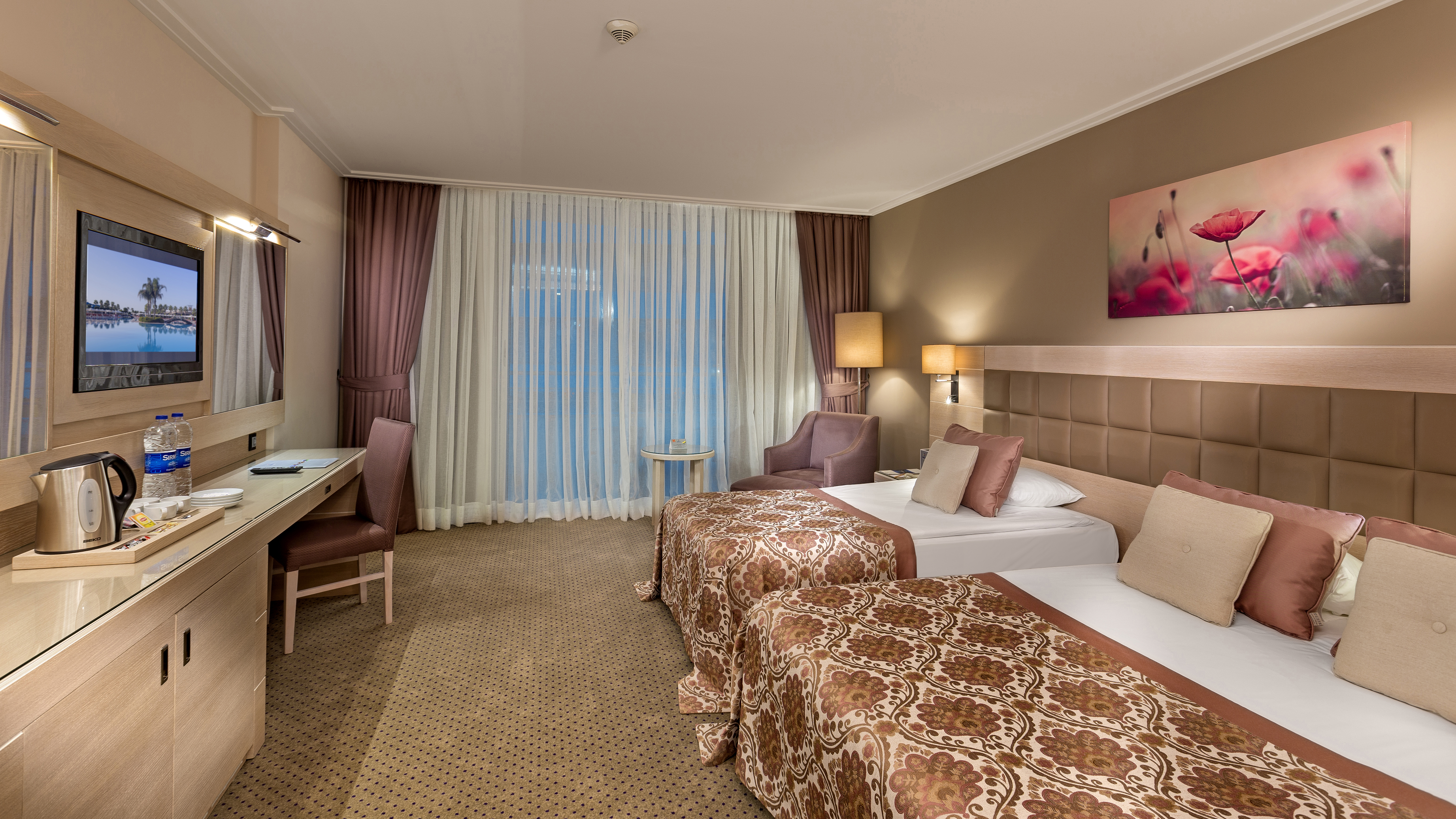 ROOM, DOUBLE BED, SIDE SEA VIEW