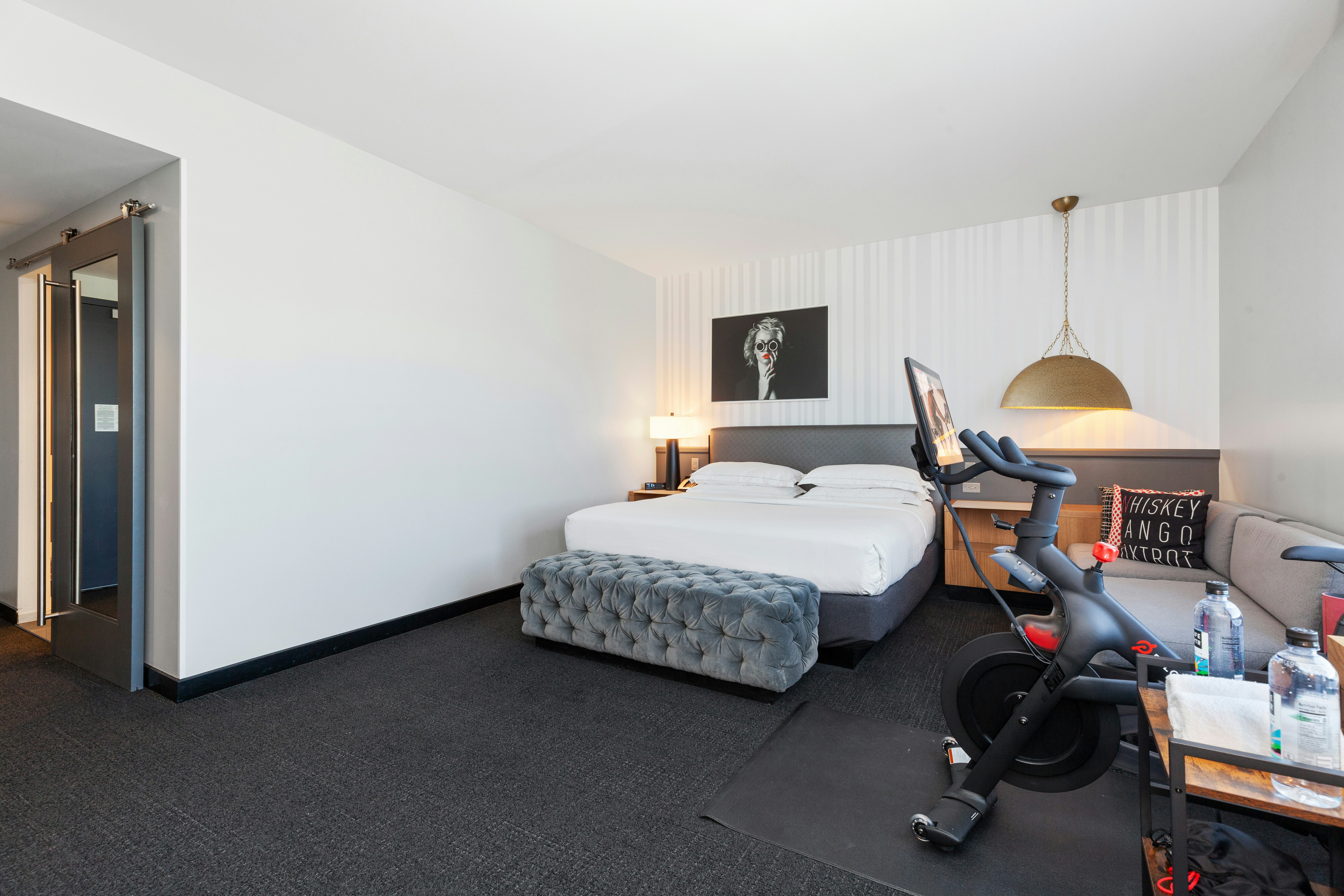 Room, King Bed, Peloton