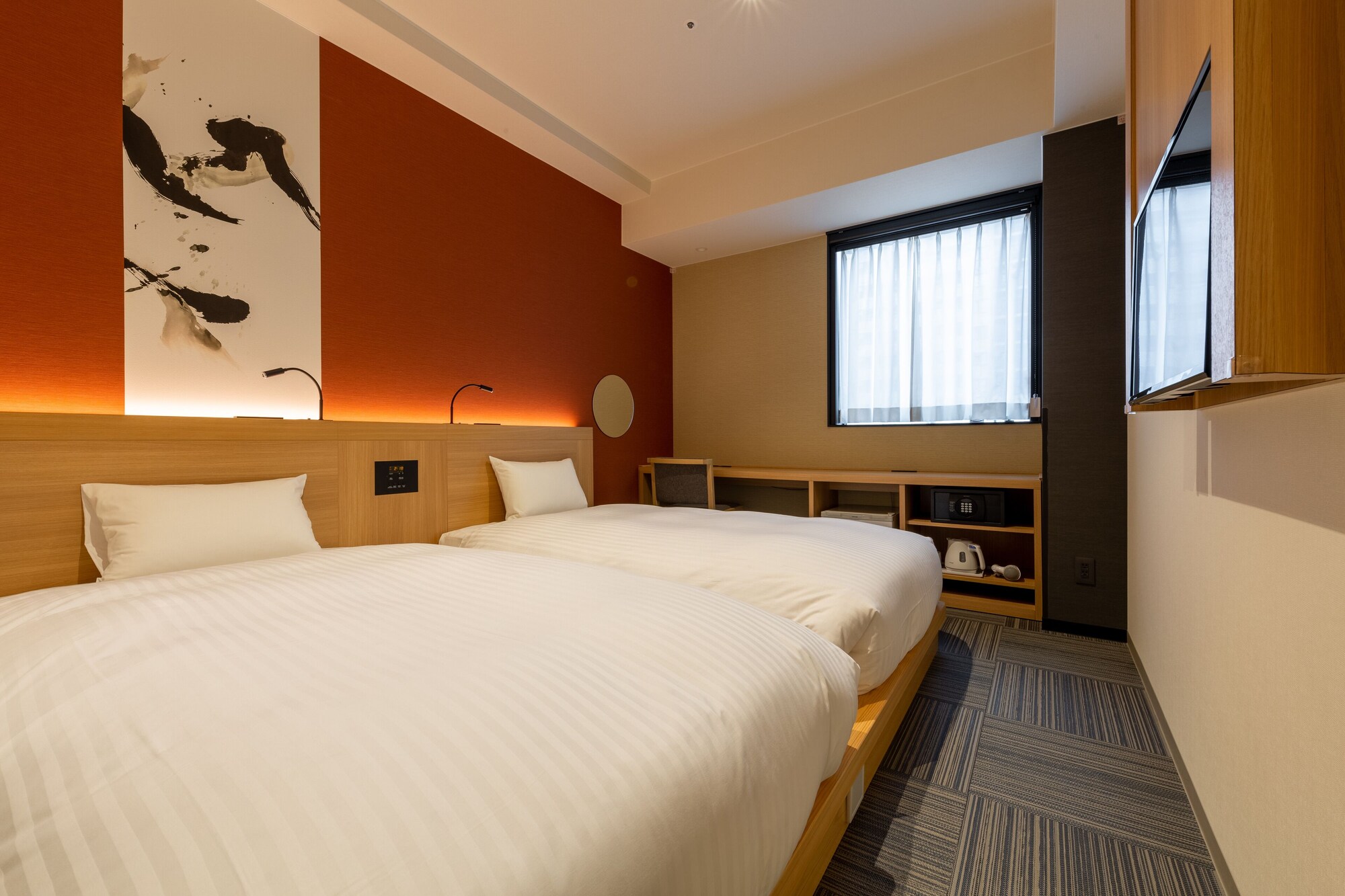 JAPANESE, STYLE, MODERN, TWIN BEDS