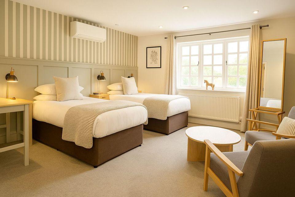 غرفة تنفيذية بسرير فردي