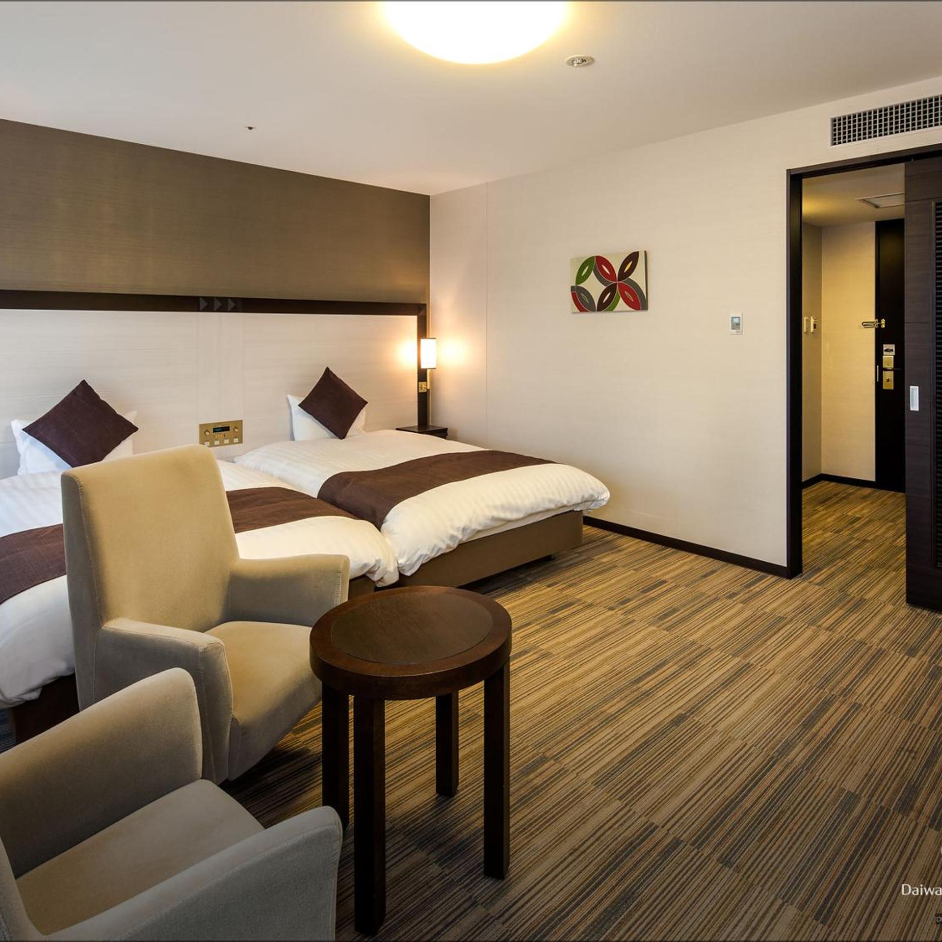 Hollywood, Single, Twin Beds, Daiwa Roynet Hotel 3/6