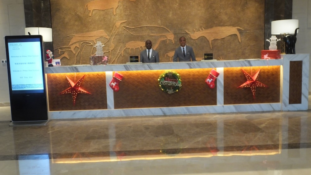 Lobby at Hotel Kaloum, CONAKRY