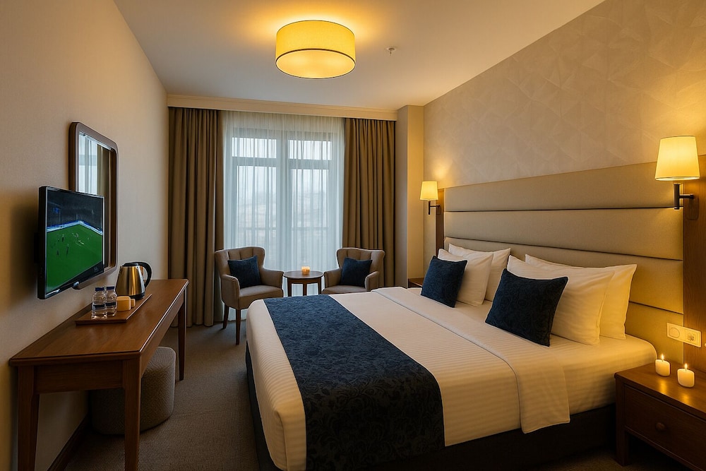 غرفة بسرير كوين بشرفة، Istanbul Midpoint Hotel 5/10
