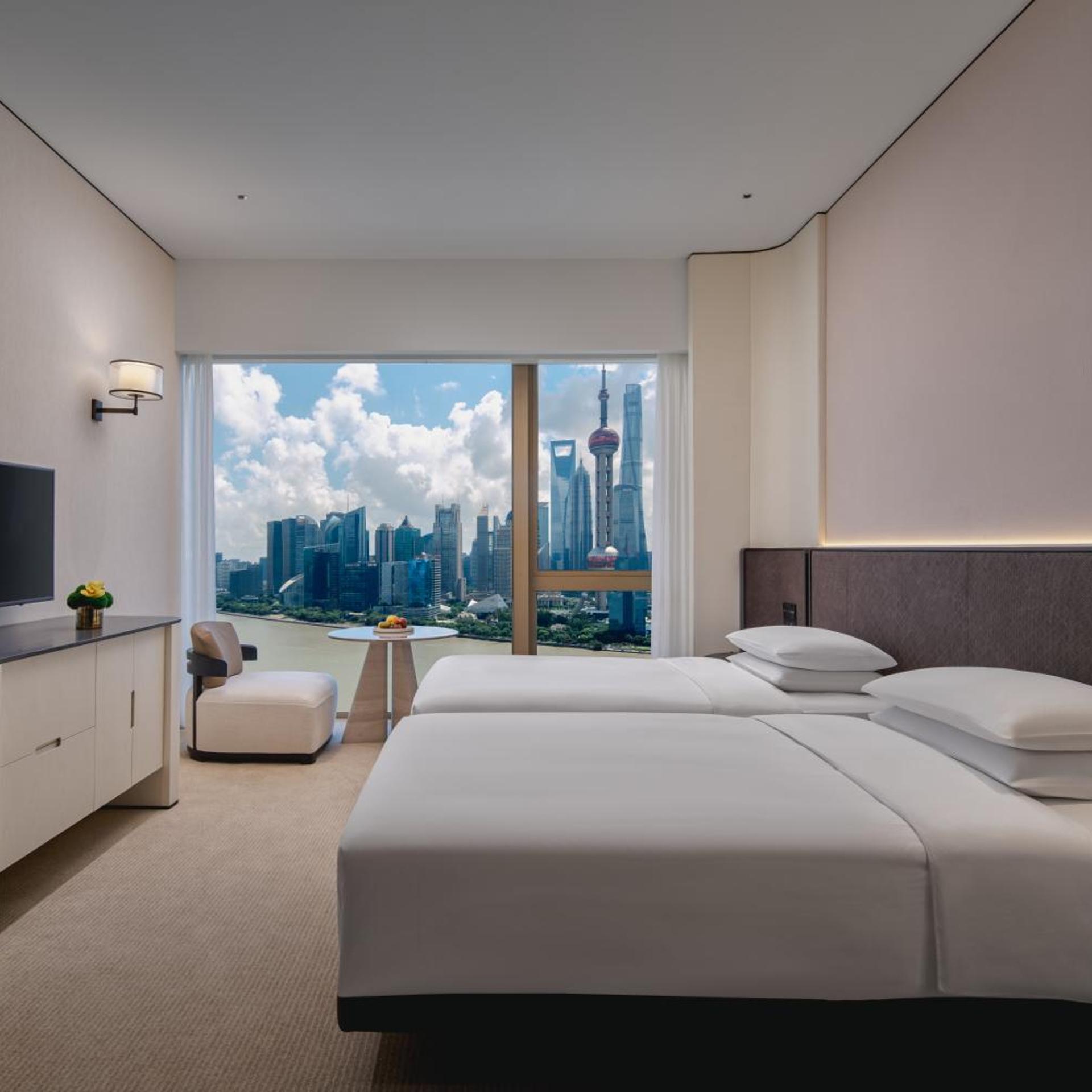 Room, Twin Beds, Tower View