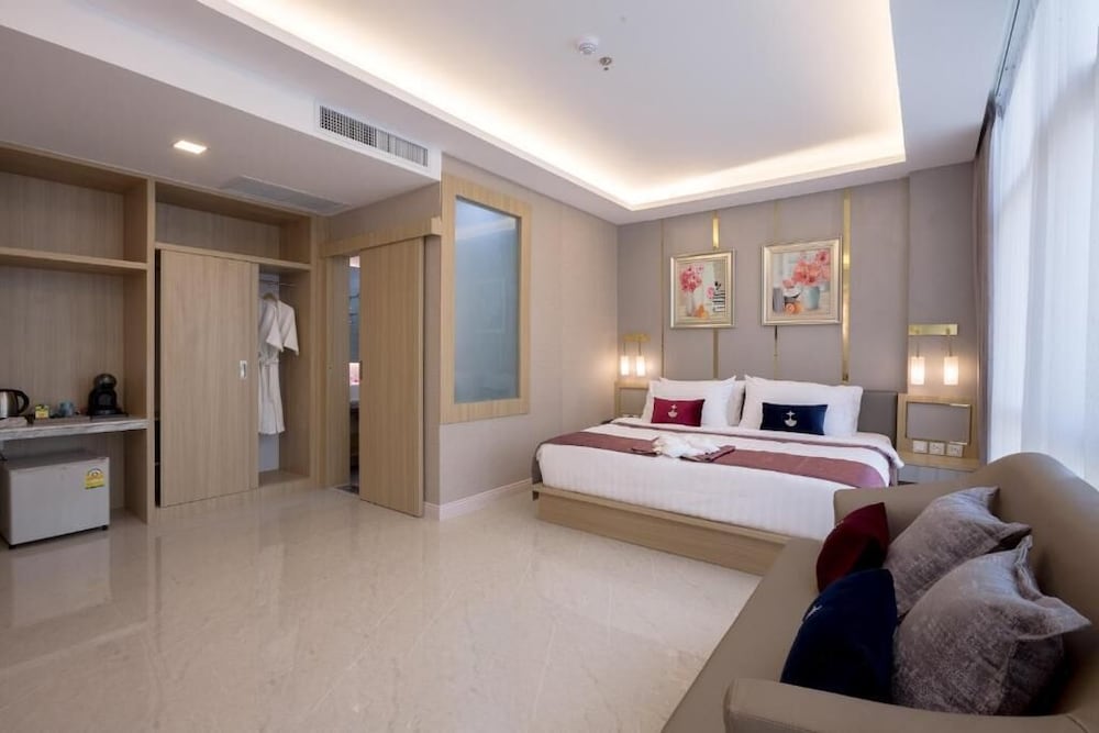 غرفة ديلوكس بسريرين منفصلين، Elegant Bangkok Hotel 3/9