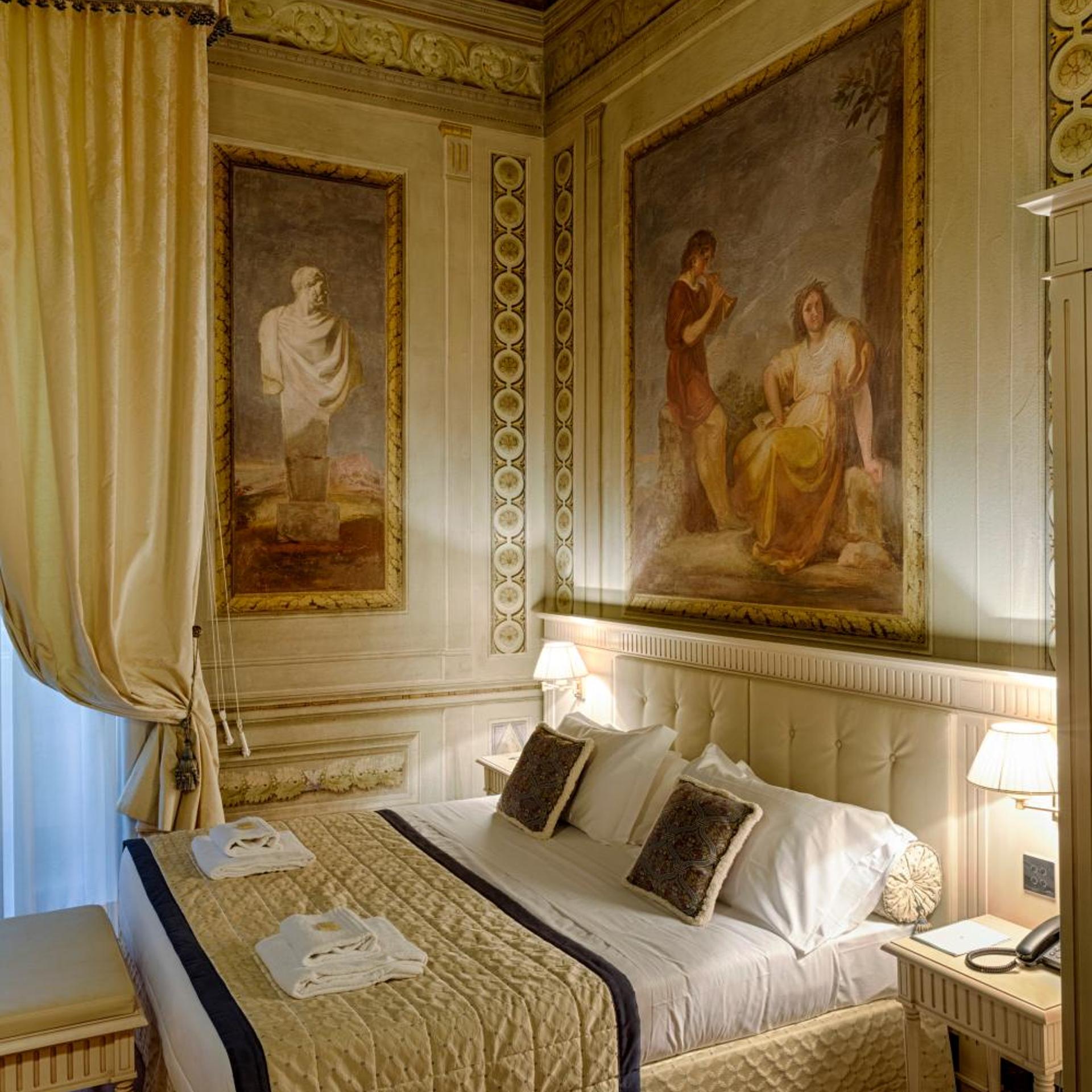 غرفة ديلوكس بسرير مزدوج أو سريرين منفصلين، Palazzo Guicciardini 10/10