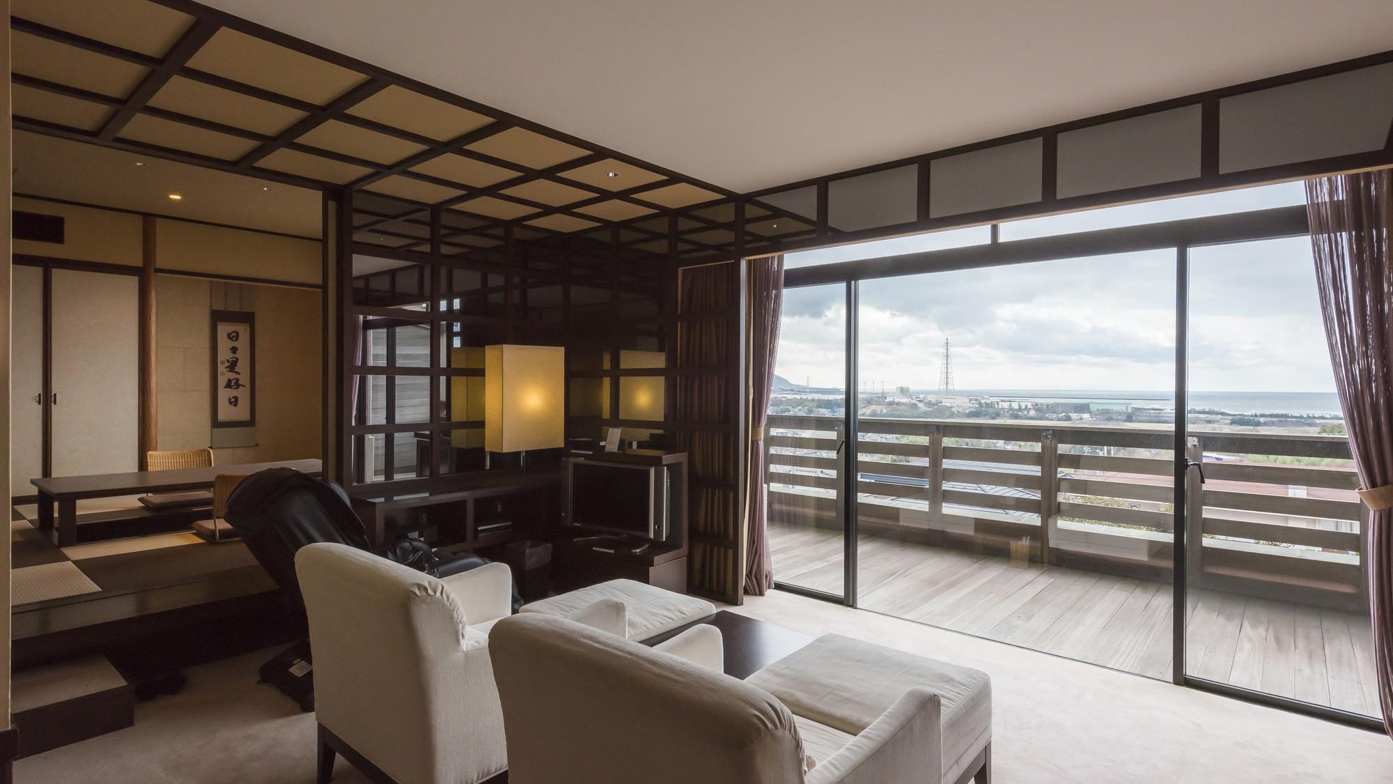 Japanese Western, Suite, Ocean View, Night View