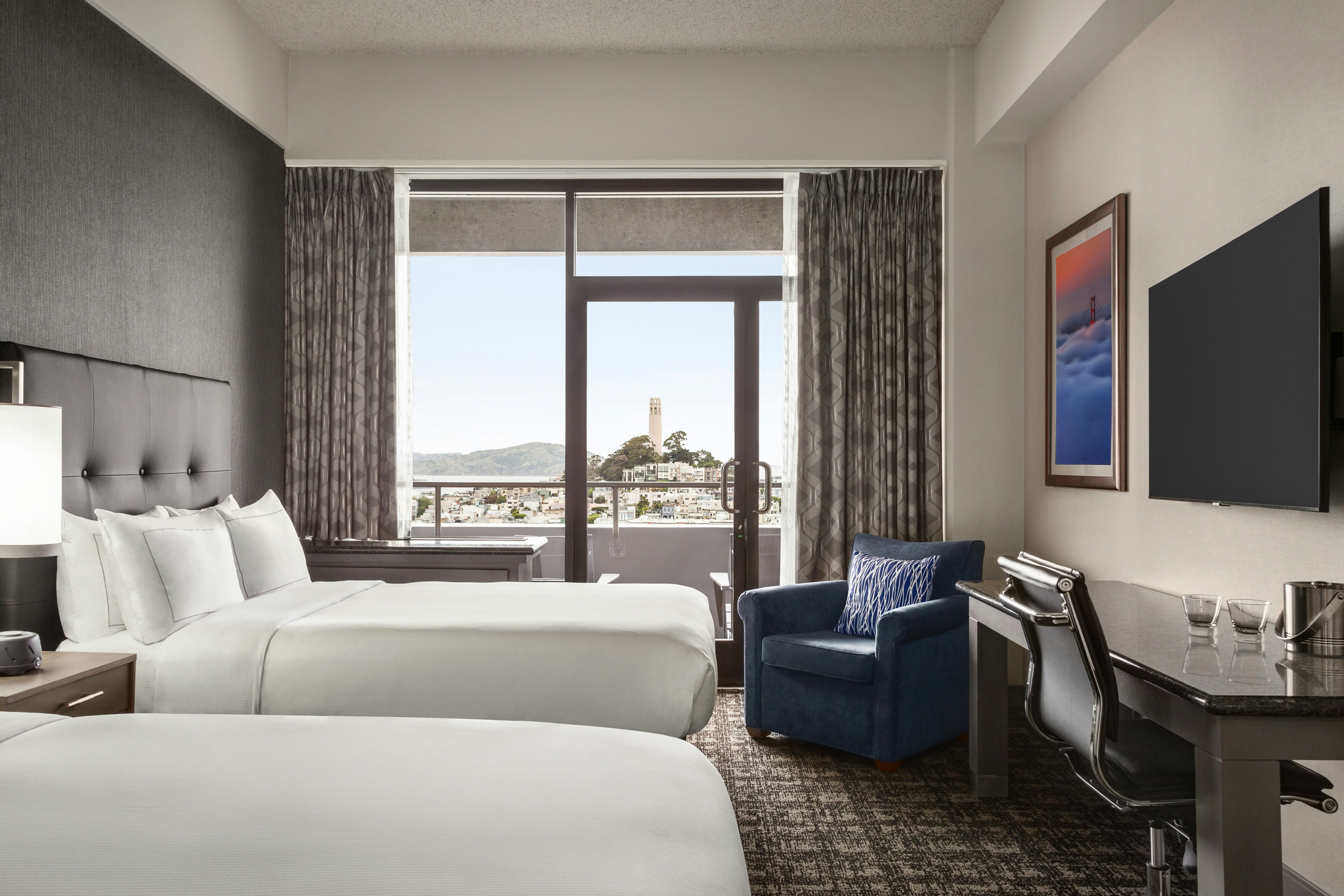 Room, 2 Double Beds, Bay View, Balcony