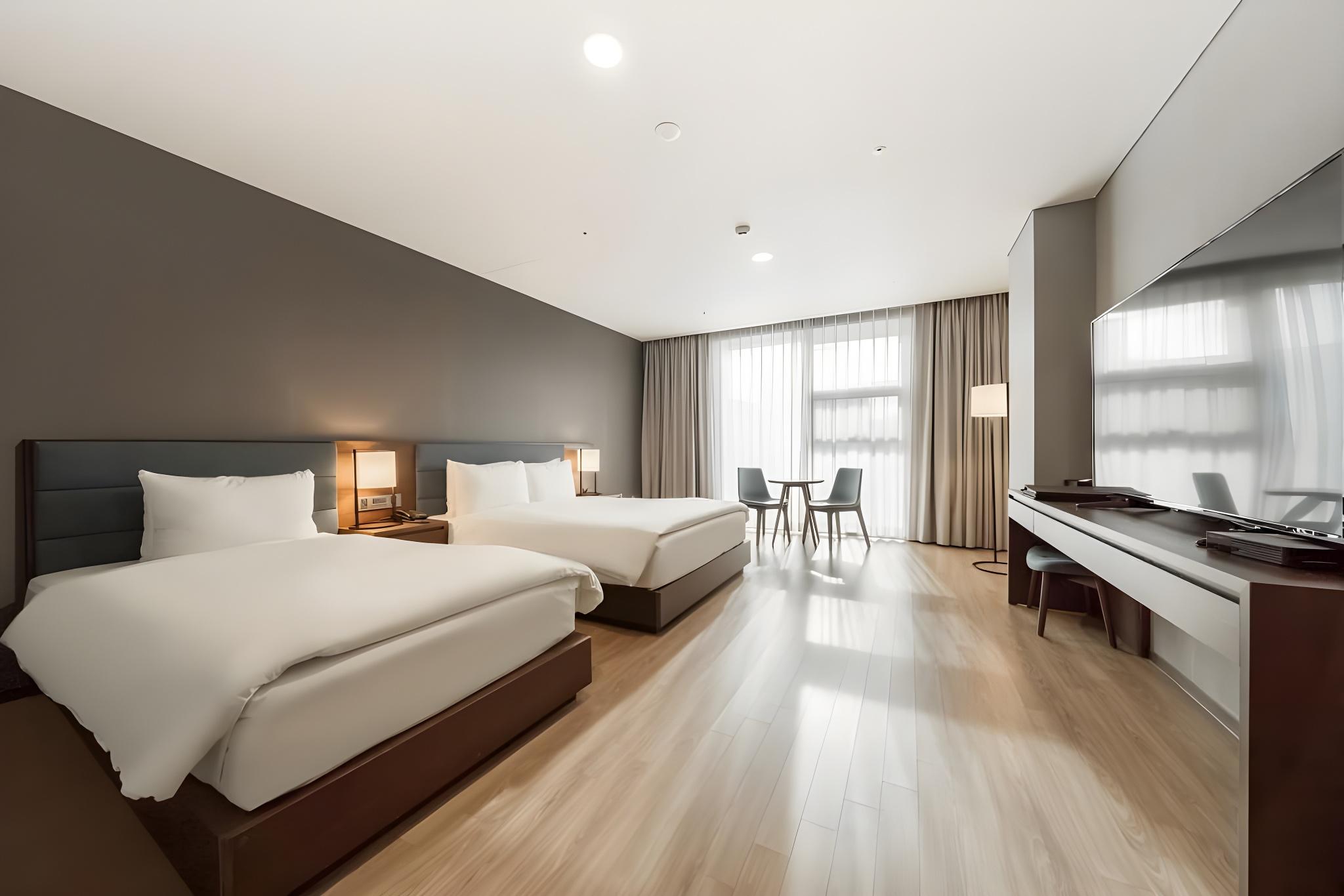 Aqua, Park, Deluxe, Twin Beds