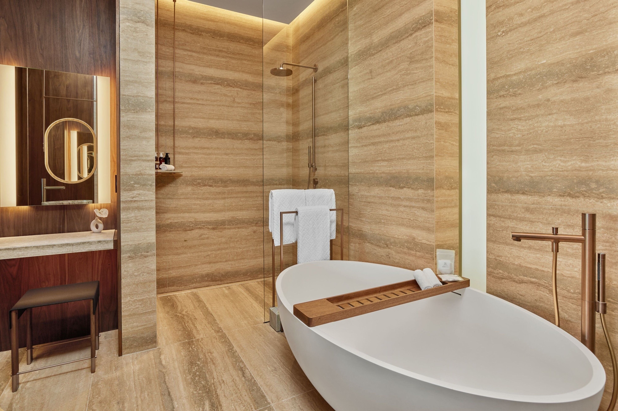 Riviera, Guest Room, Luxury, King Bed, Ocean View, Terrace, Bathtub، The St. Regis Kanai Resort, Riviera Maya 3/3