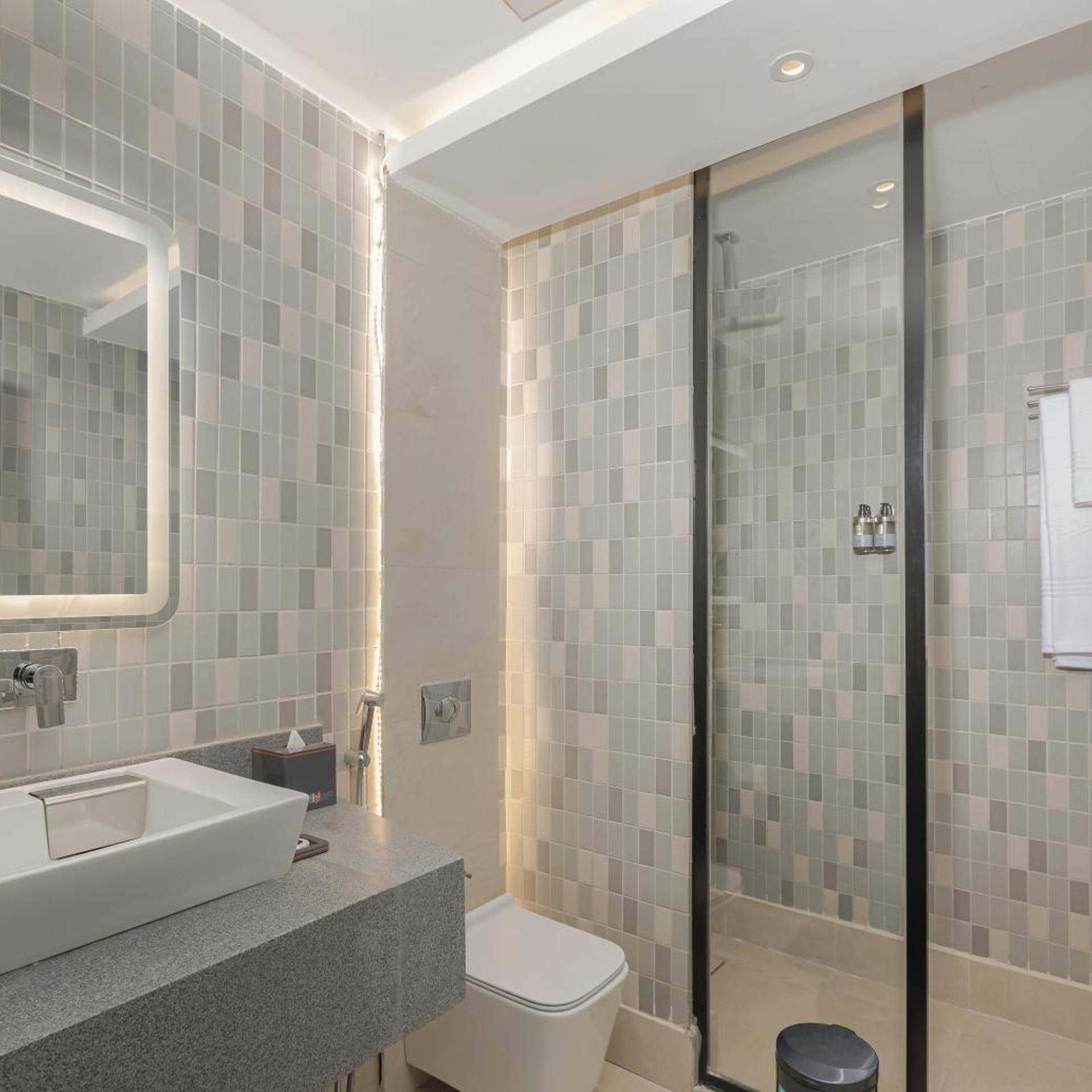 غرفة ديلوكس بسرير مزدوج أو سريرين منفصلين، فندق ايوا اكسبريس - الجوف(Ewaa Express Hotel - Al Jouf) 2/2