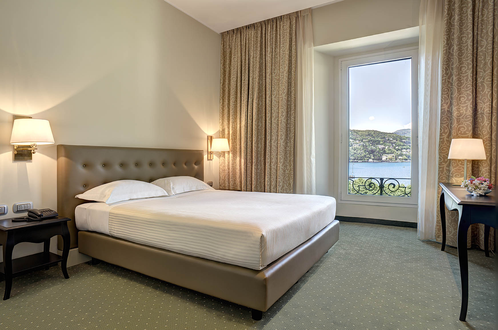 Room, Single, Double Bed, Lake View