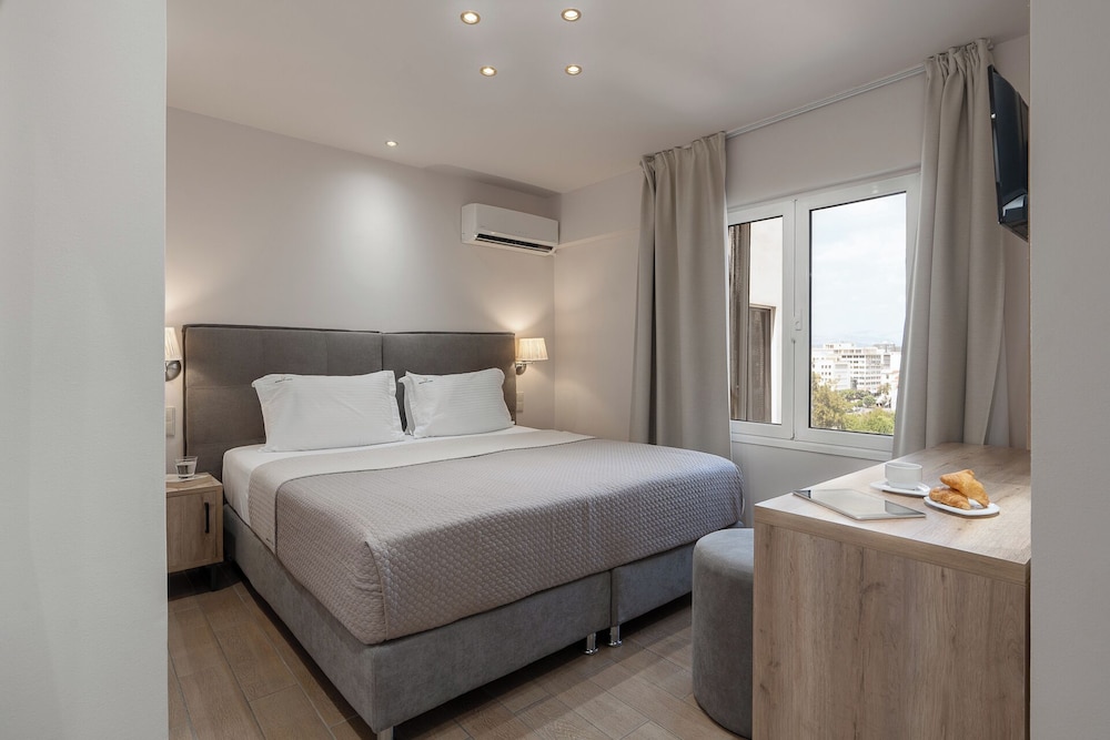غرفة بسريرين منفصلين، Piraeus City Hotel 3/10