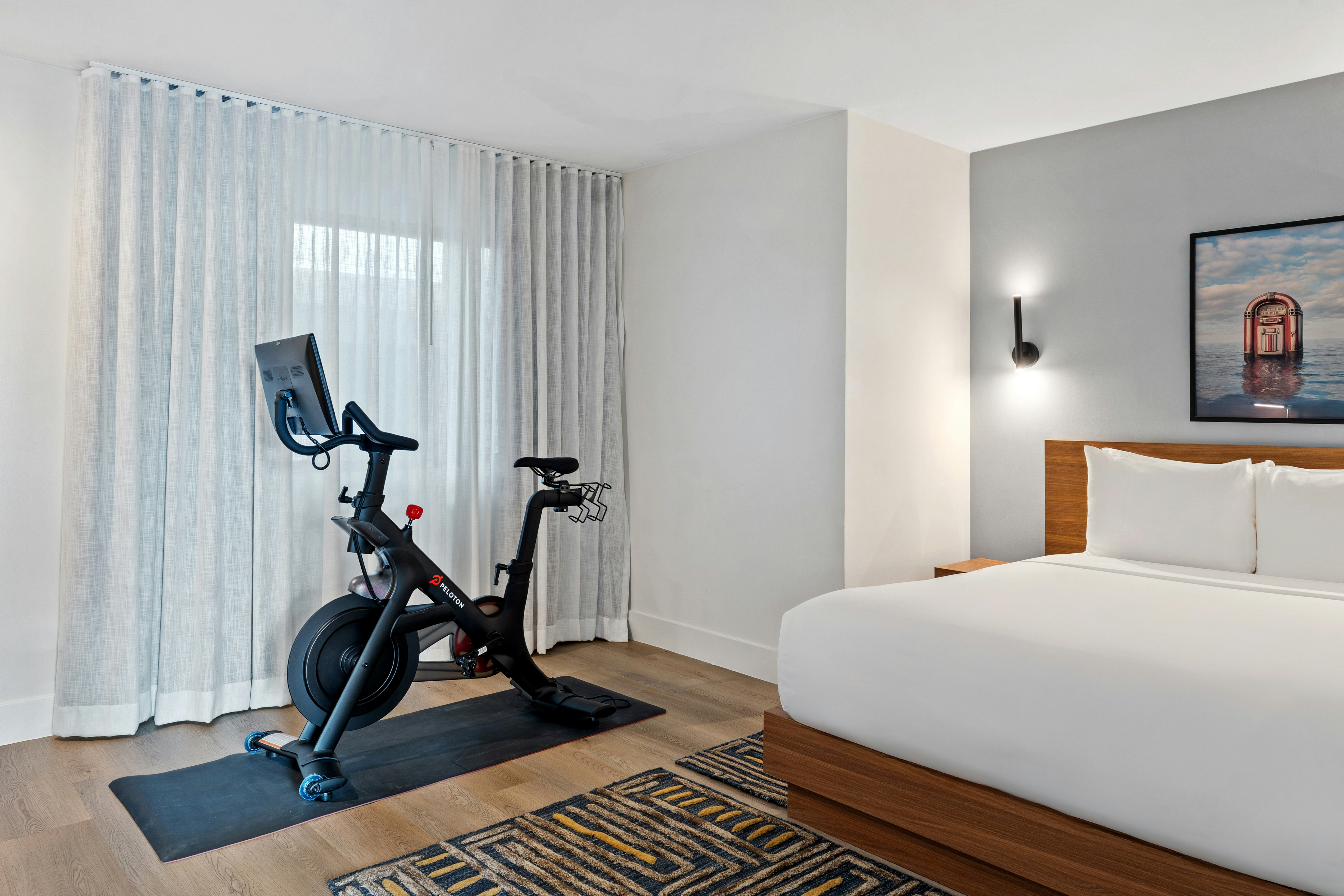 Room, King Bed, Peloton, Accessible