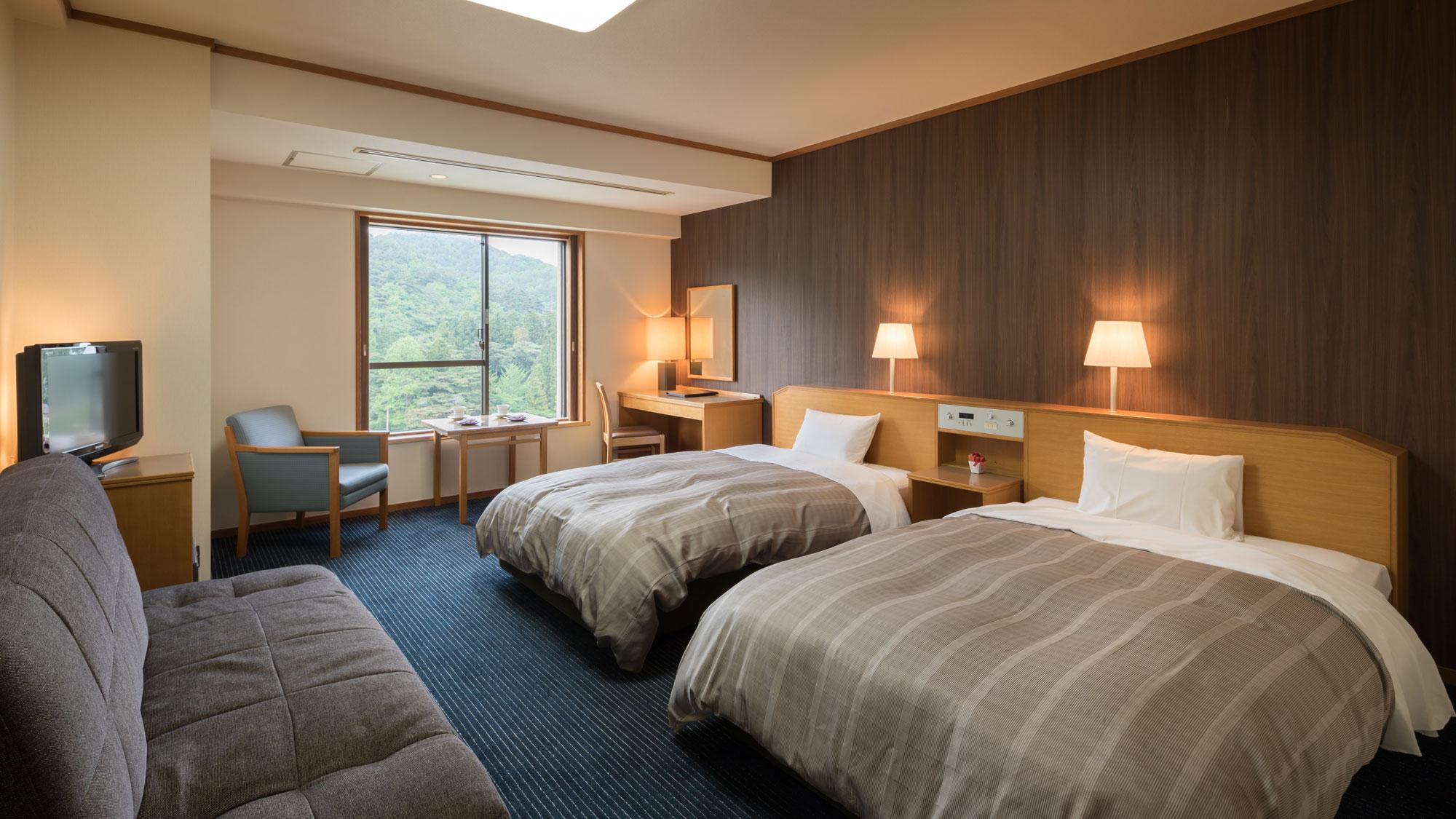 Semi Room, 2 Semi Double Beds, Mountain View