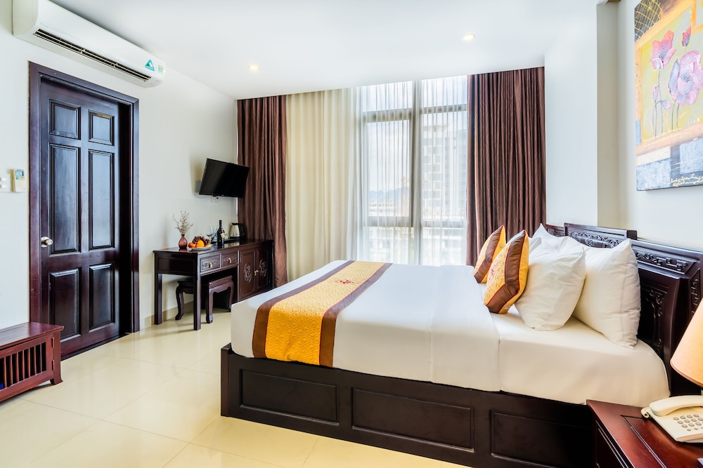 غرفة ديلوكس بسرير مزدوج بإطلالة على البحر، Hoa Phong Hotel 2/2
