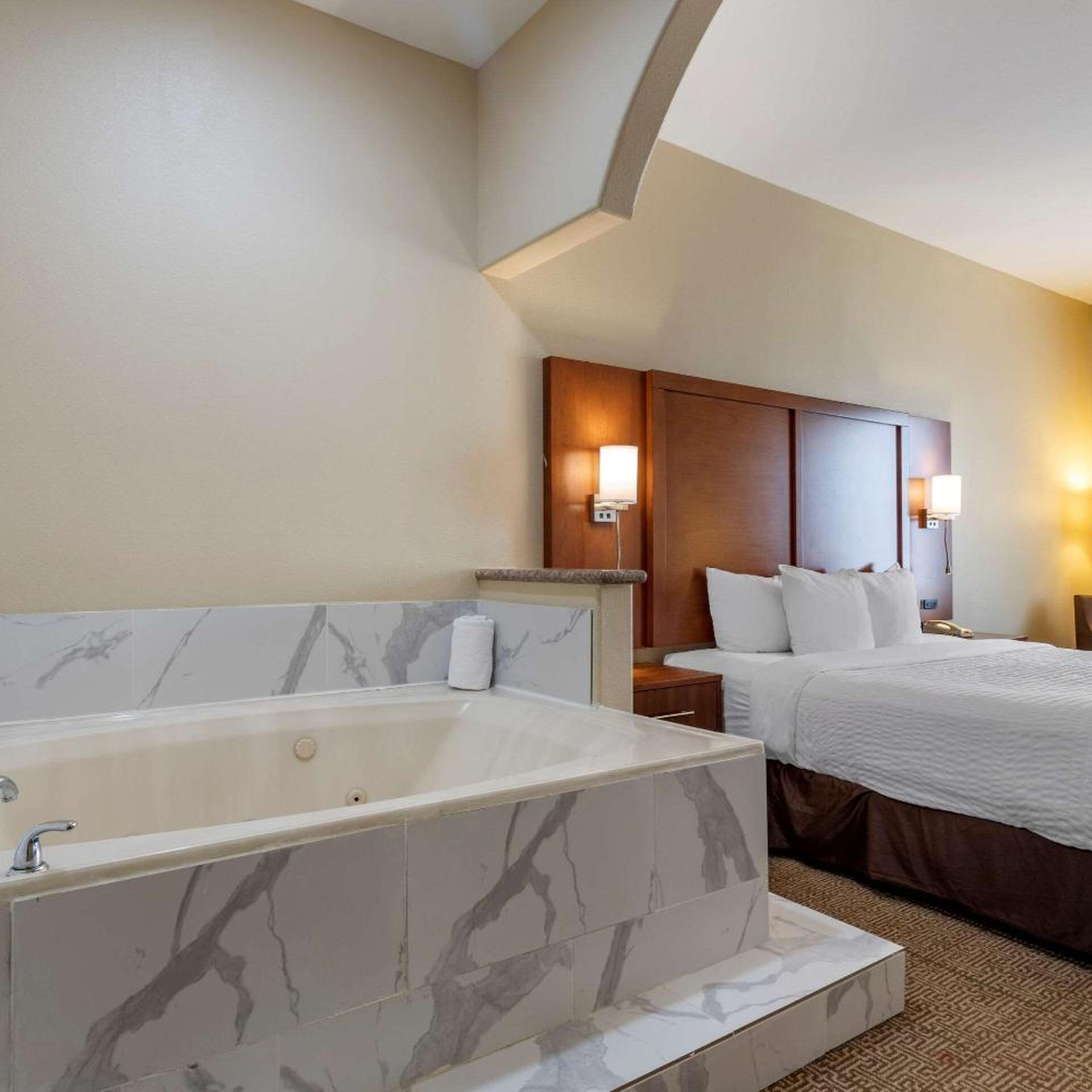 جناح بغرفة نوم واحدة بحوض جاكوزي لذوي الإعاقة، Comfort Suites Houston near Medical Center- NRG Stadium 4/8