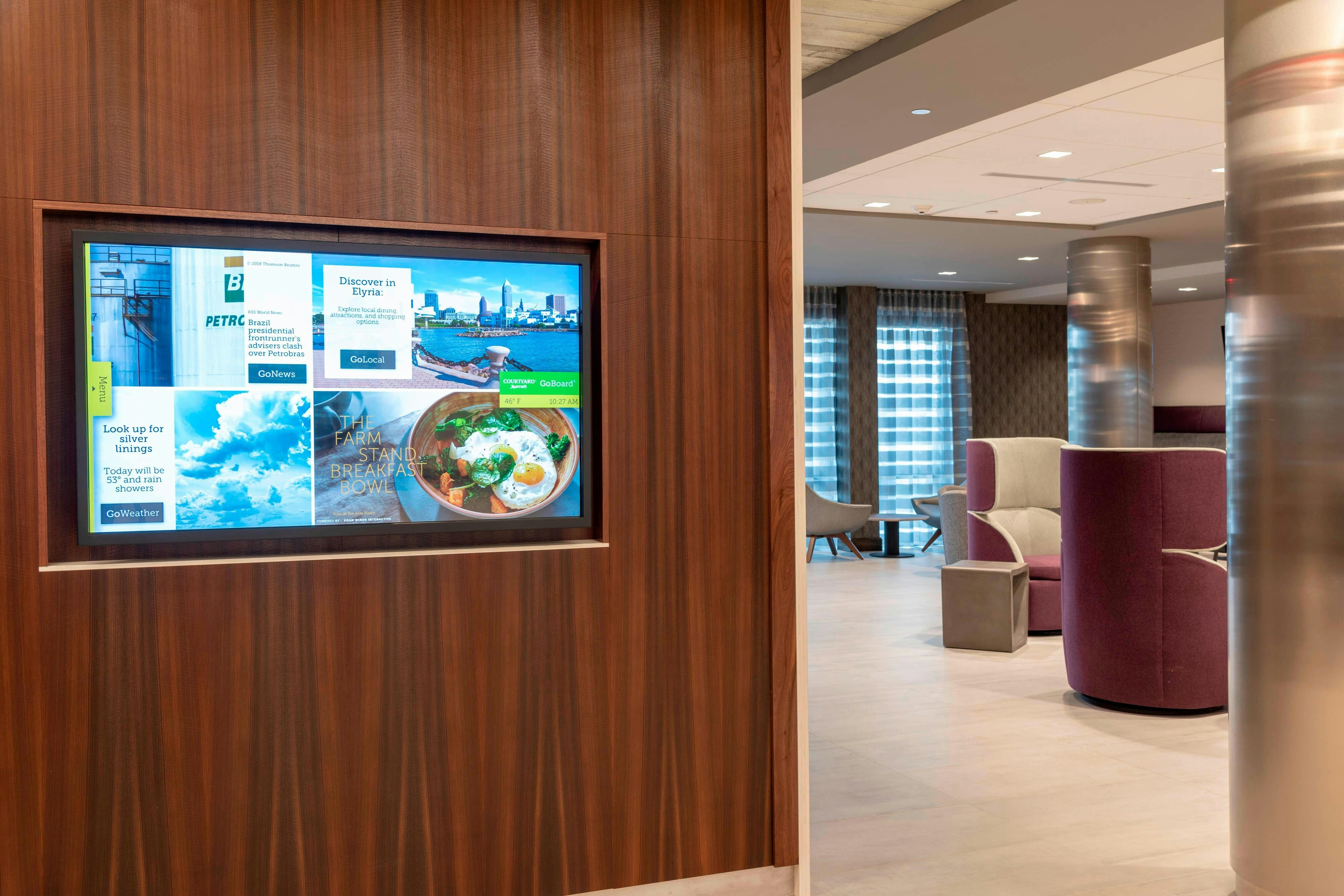 Lobby at Courtyard by Marriott Cleveland Elyria, ELYRIA - OH
