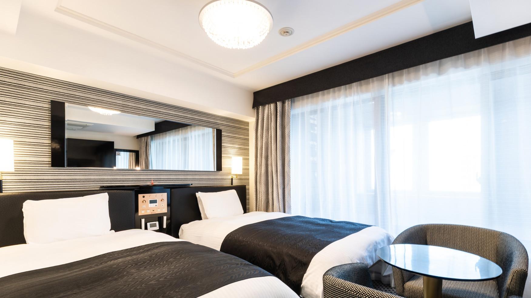 Deluxe, Twin Beds, City View