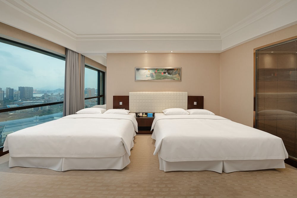 غرفة بسريرين مزدوجين بإطلالة على المدينة، Four Points By Sheraton Hangzhou 3/7