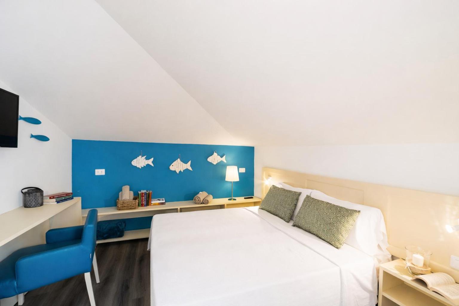 Room, Double Bed, Attic