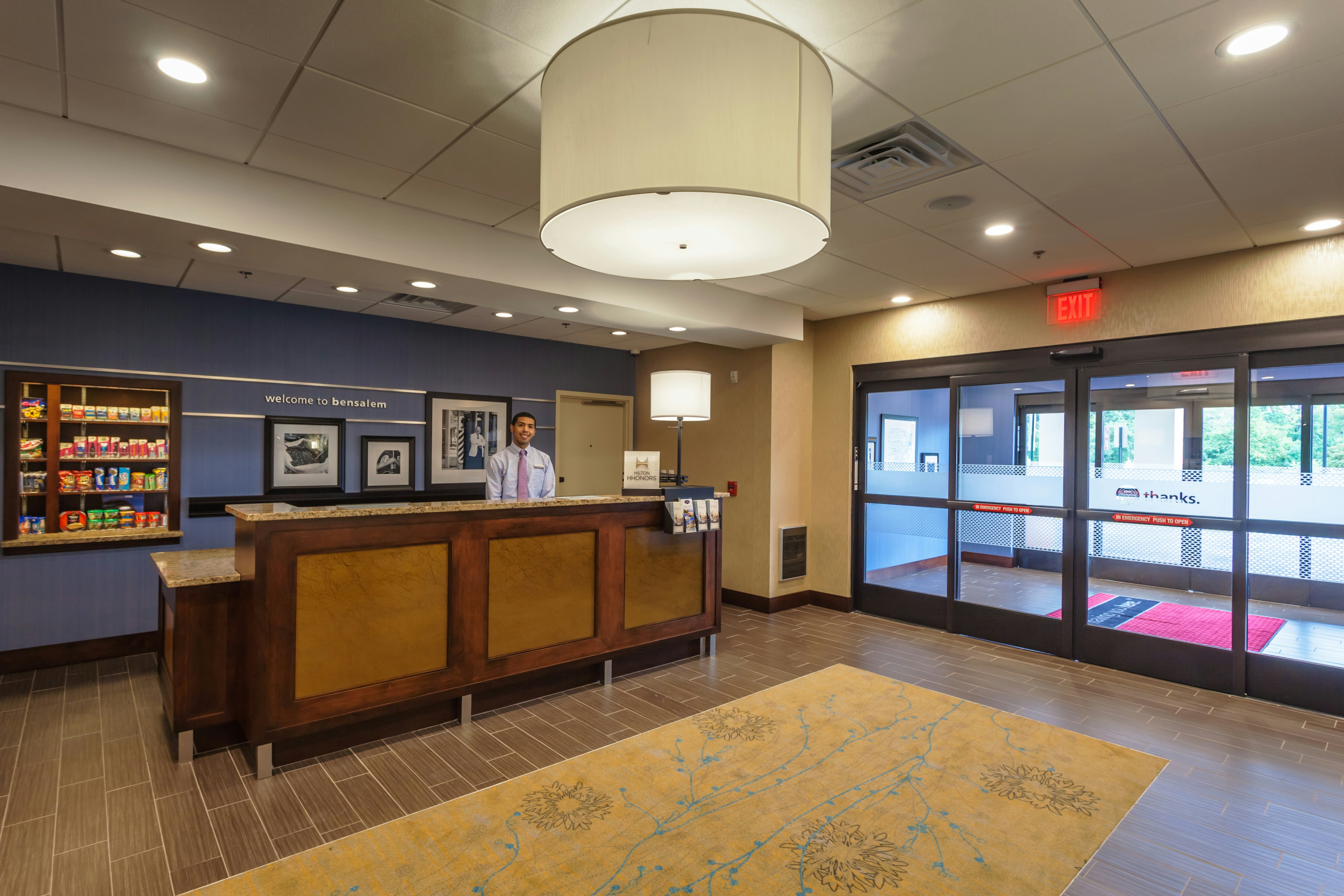 Lobby at Hampton Inn And Suites Philadelphia Bensalem, BENSALEM - PA