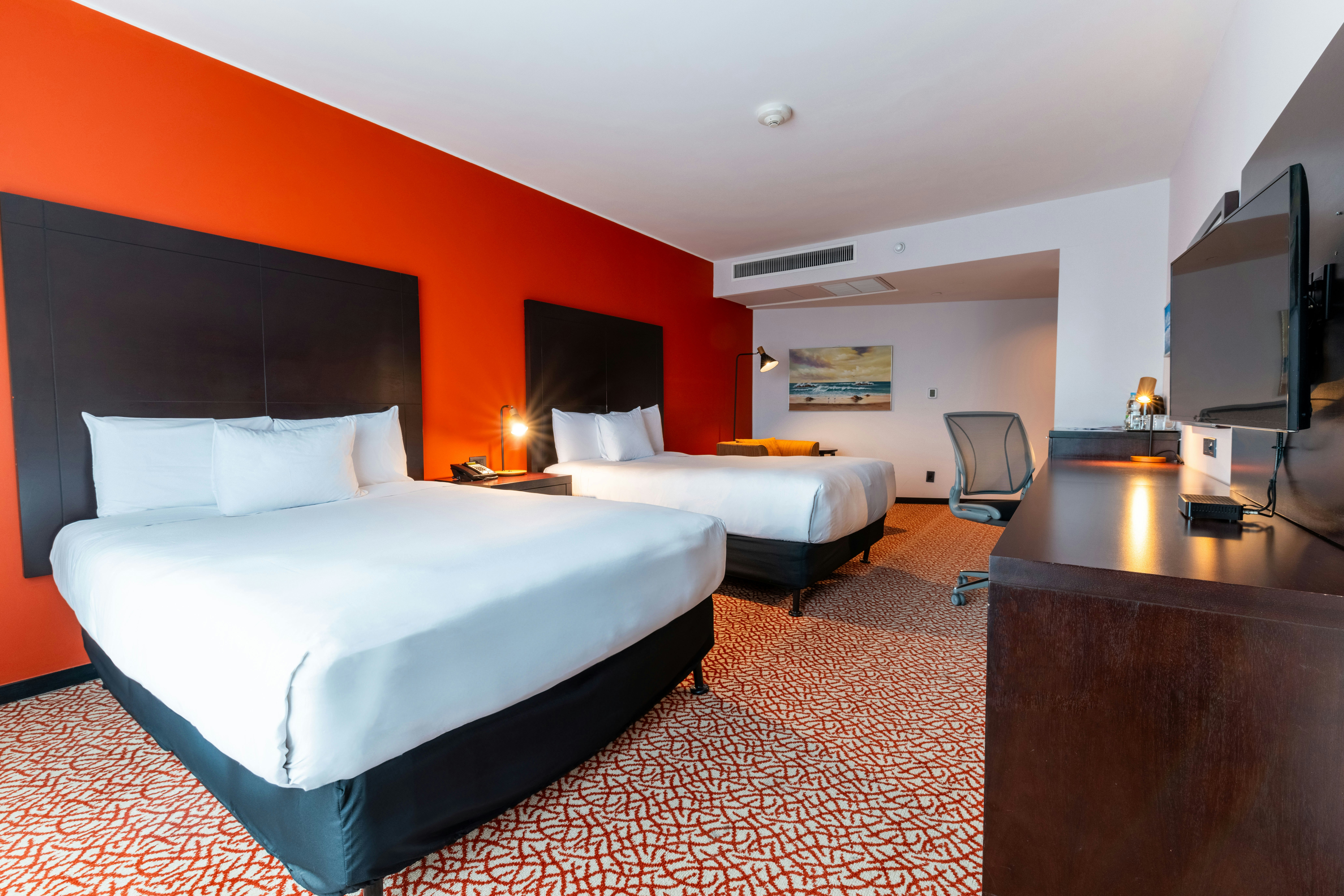 غرفة بسريرين مزدوجين، Hilton Garden Inn Montevideo 3/8