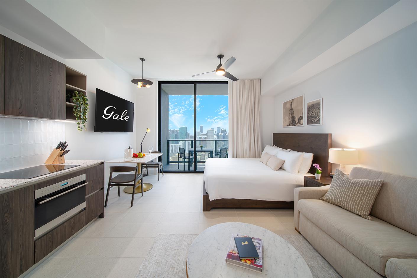 Skyline, Residence, Studio, Balcony, Kitchen