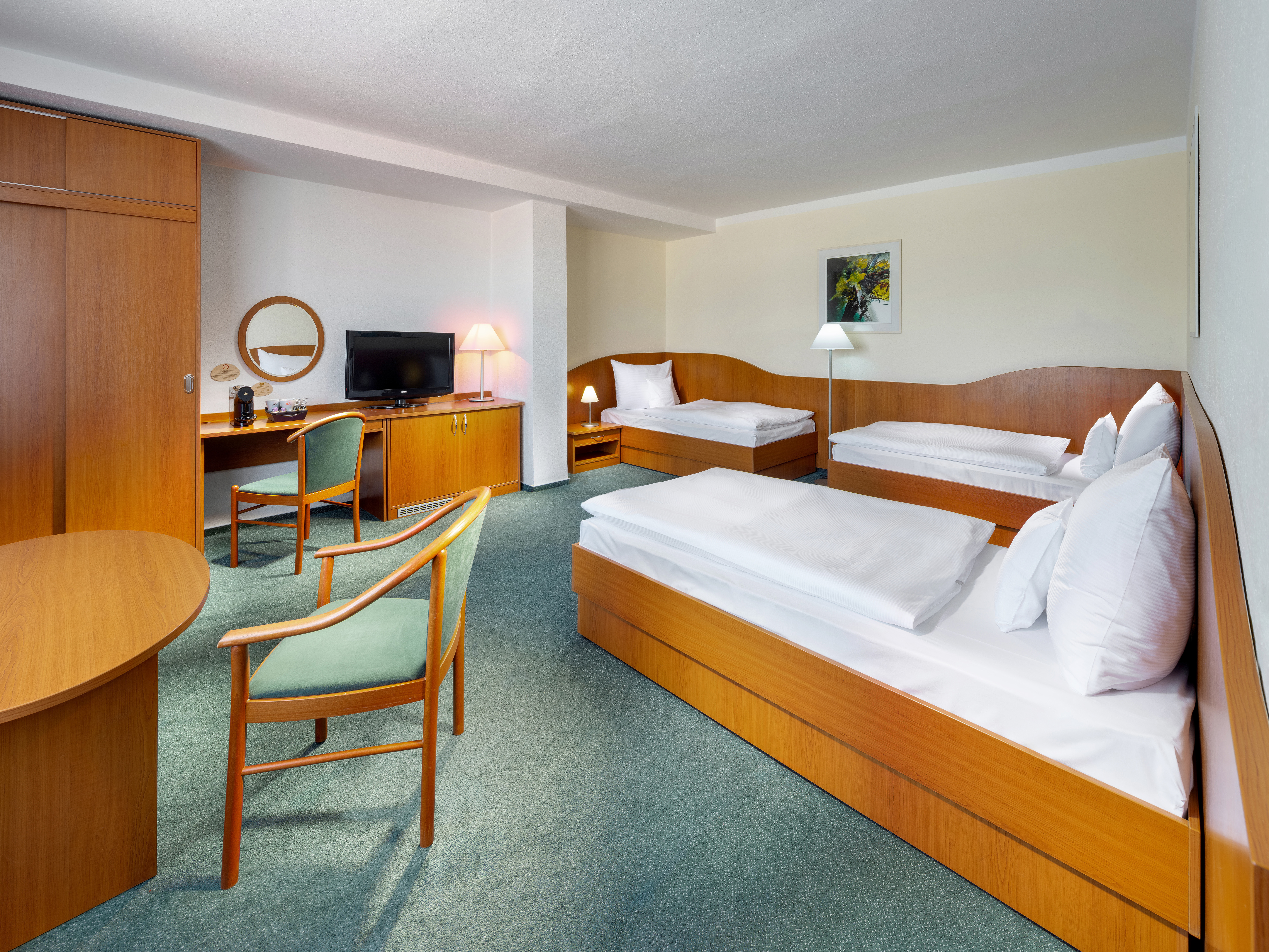 Room, Single, Double Bed, Sofa