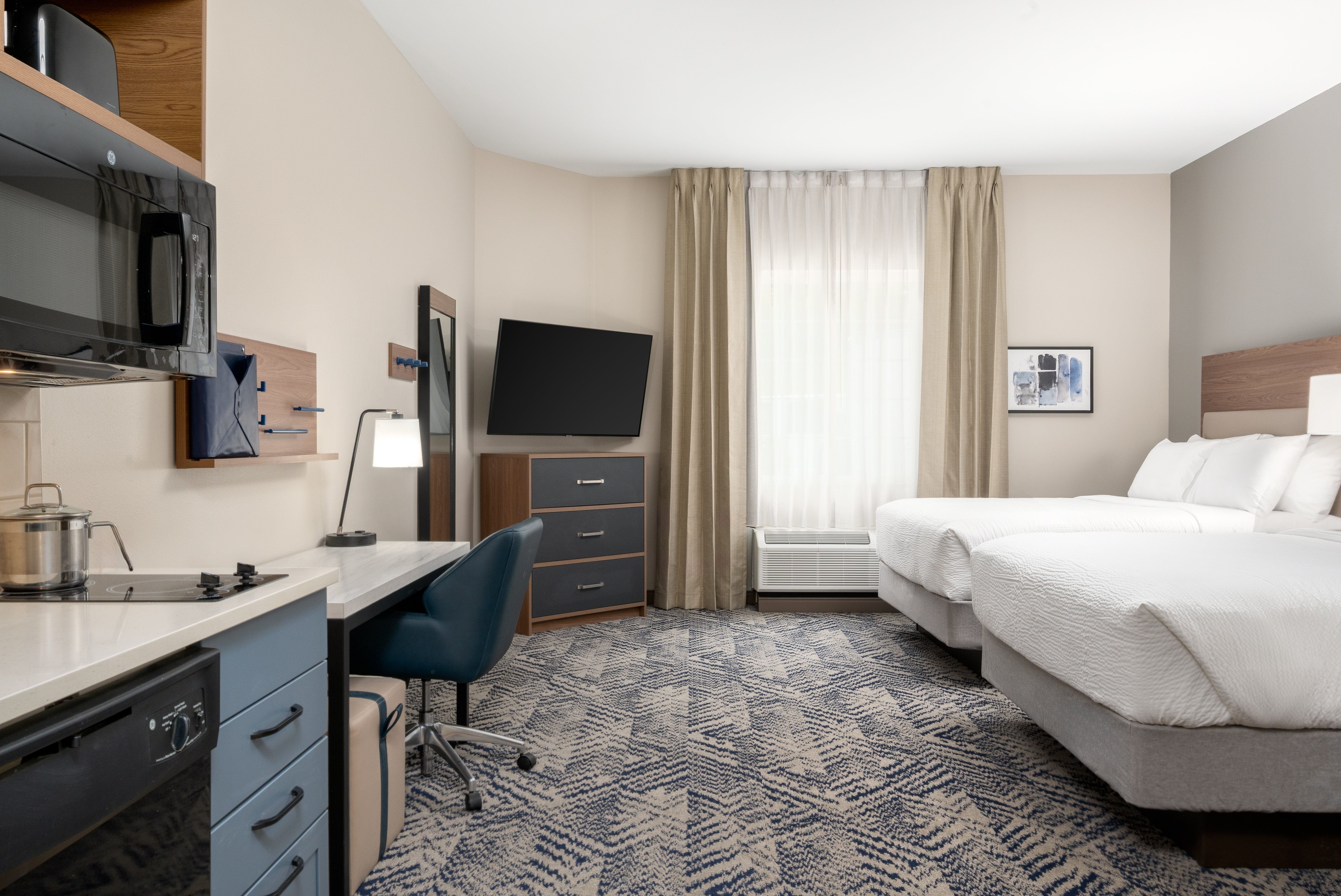 جناح استوديو بسريرين كوين، CANDLEWOOD SUITES MOORESVILLE 3/5