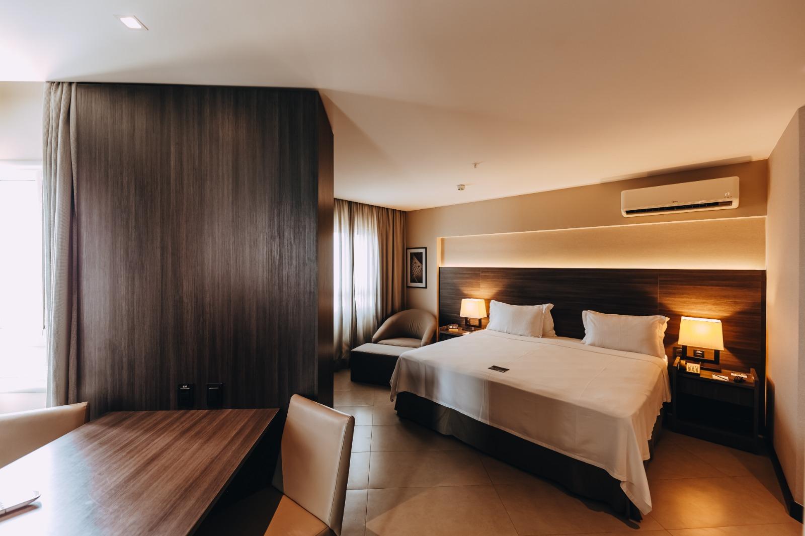 غرفة قياسية بسرير مزدوج بإطلالة على الشاطئ، Golden Tulip Natal Ponta Negra 3/4