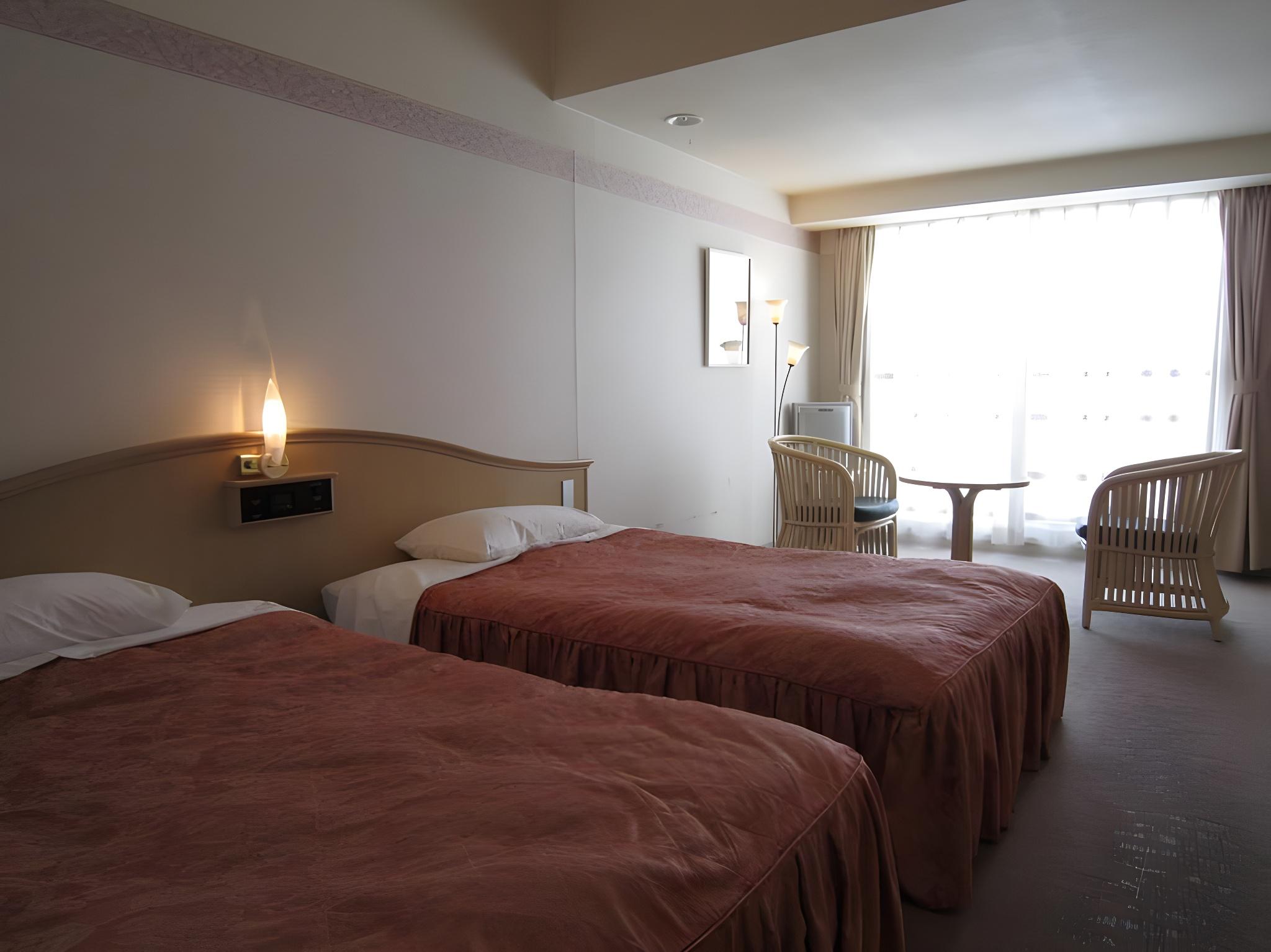 Standard, Twin Beds, Mountain View, Night View