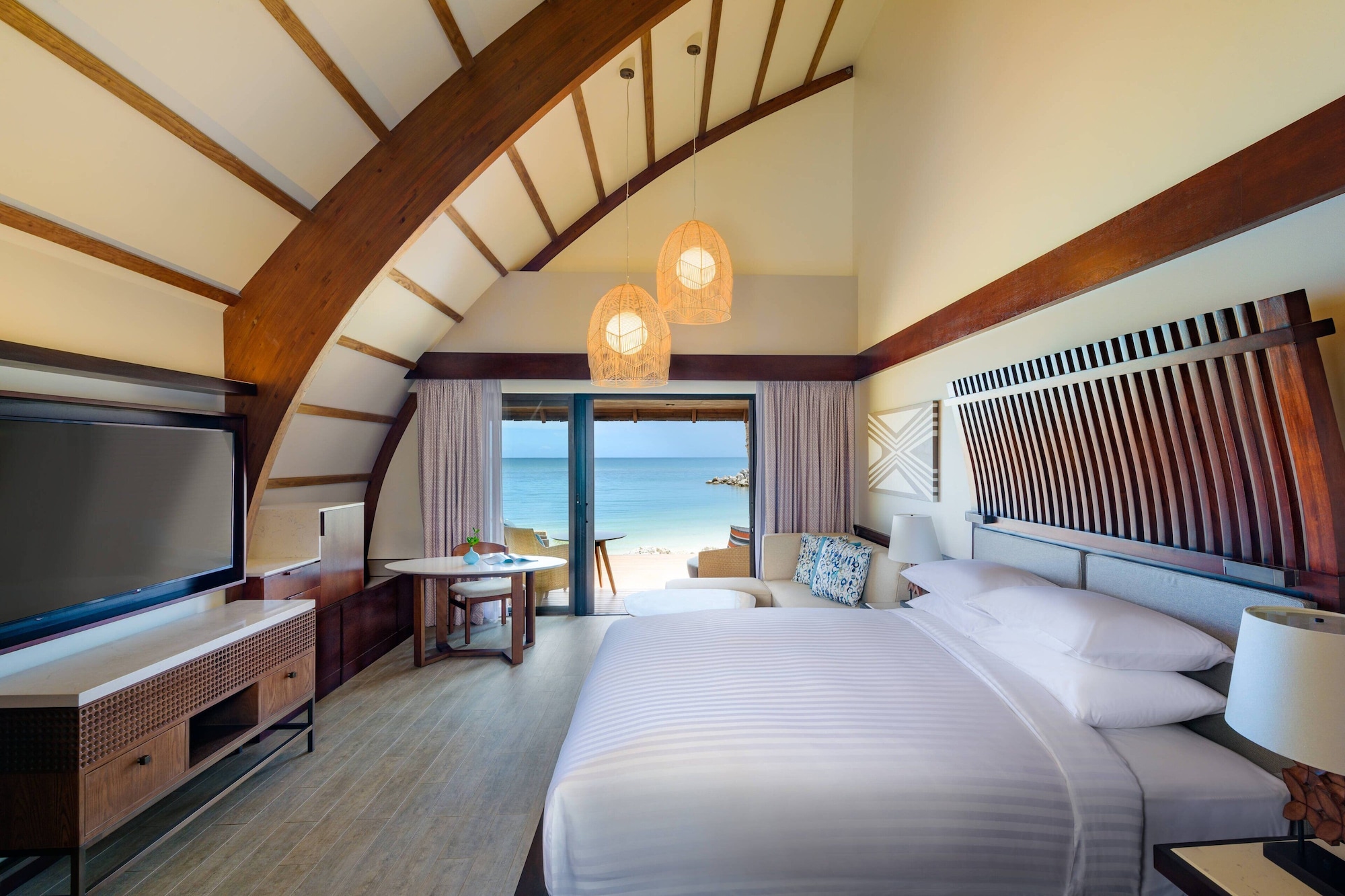 Duplex, Bure, King Bed, Ocean Front, Beach Front, Terrace