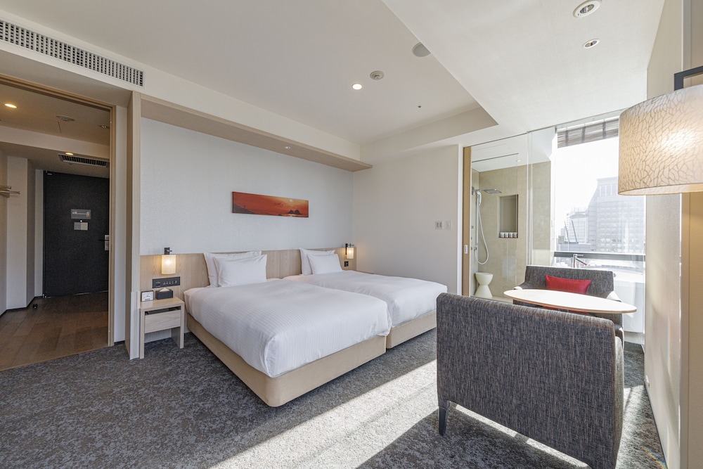 غرفة بريميوم بسريرين منفصلين بإطلالة، JR Kyushu Hotel Blossom Shinjuku 5/10