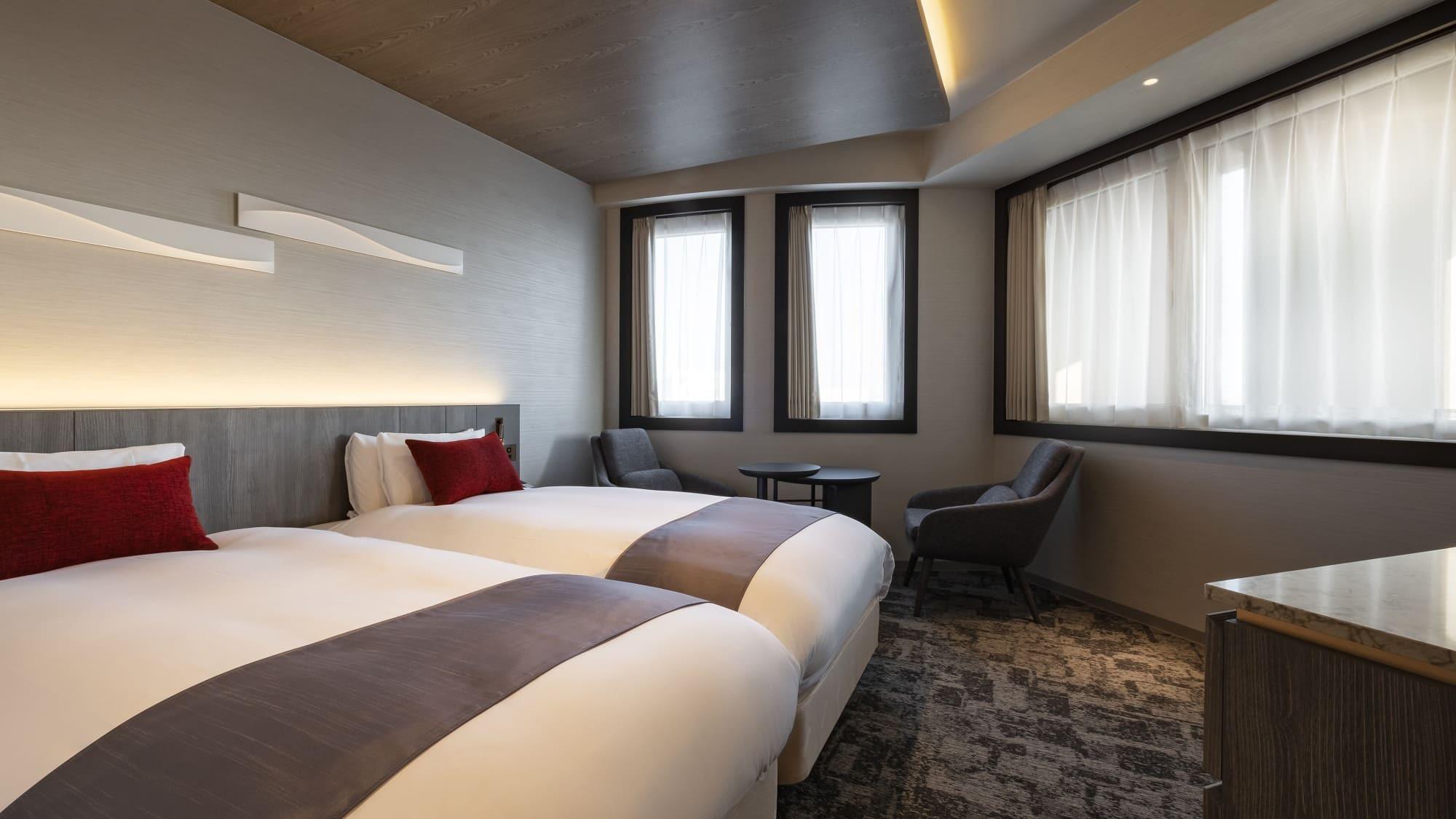 Hollywood, Deluxe, Twin Beds, City View