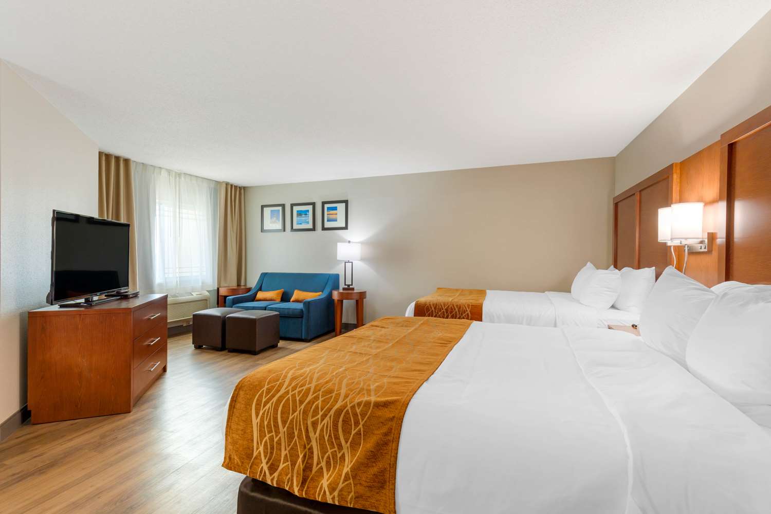 Efficiency, Suite, 2 Queen Beds
